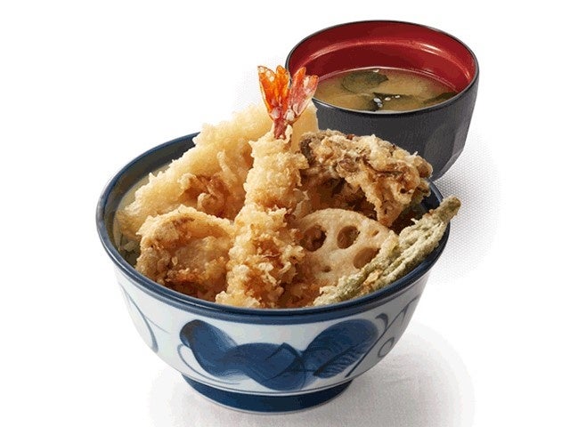 オールスター天丼（味噌汁付） 720円