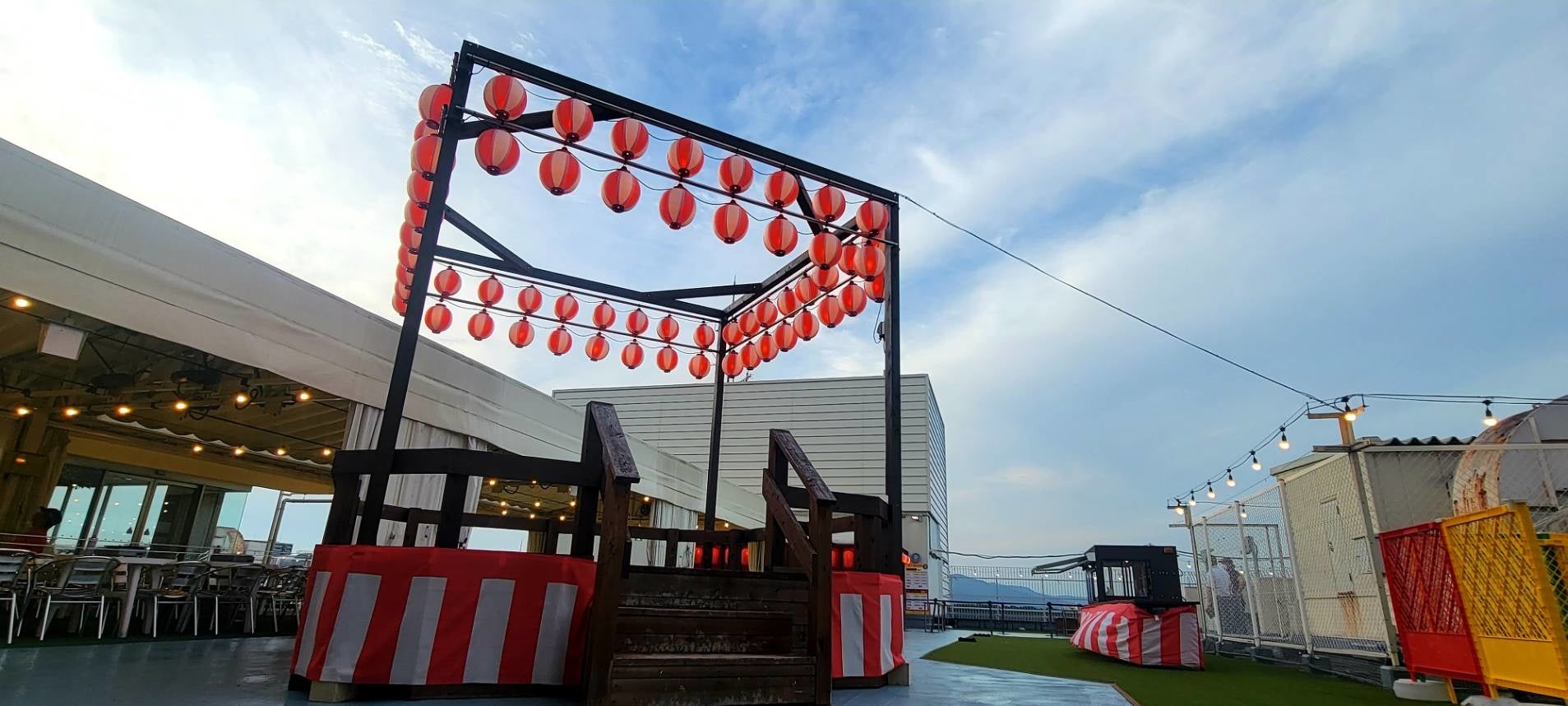 盆踊り大会用やぐらの新設。