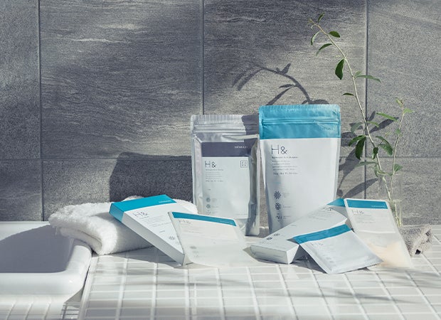 水素入浴剤ブランド、H&(アッシュアンド) 』から、香り付き入浴剤3種 水素入浴剤ブランド、H&(アッシュアンド) 』から、香り付き入浴剤3種
