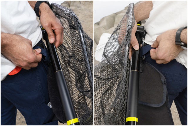 ※左右ともFishermans Workpants HASU®（NTP）ネイビー着用