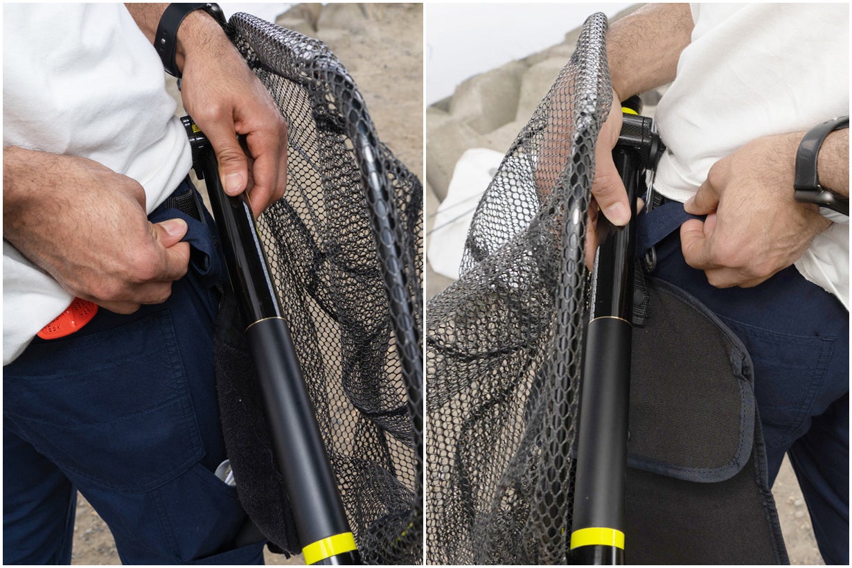 ※左右ともFishermans Workpants HASU®(NTP)ネイビー着用