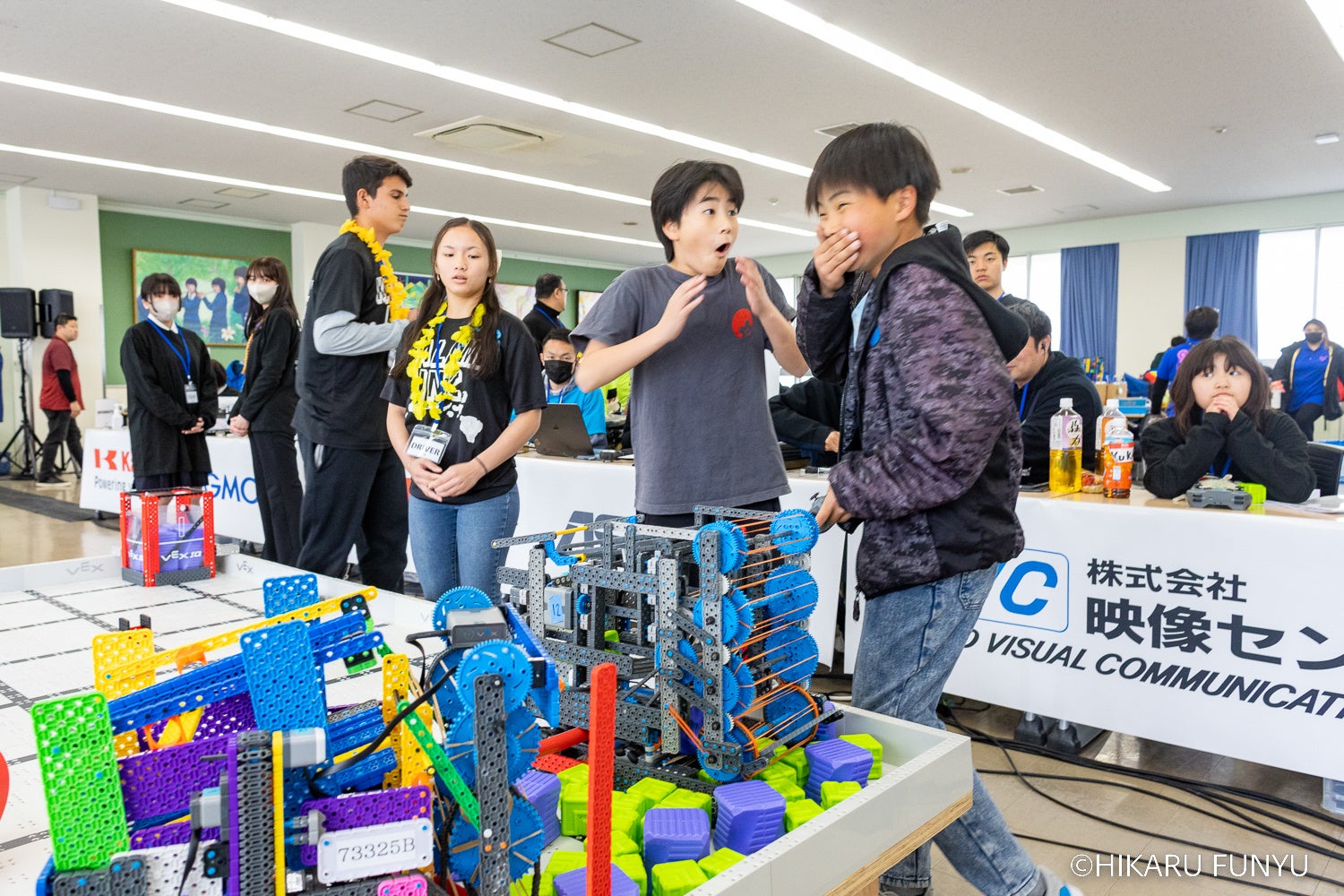 チームワークチャレンジで想像以上の得点を獲得し大喜び