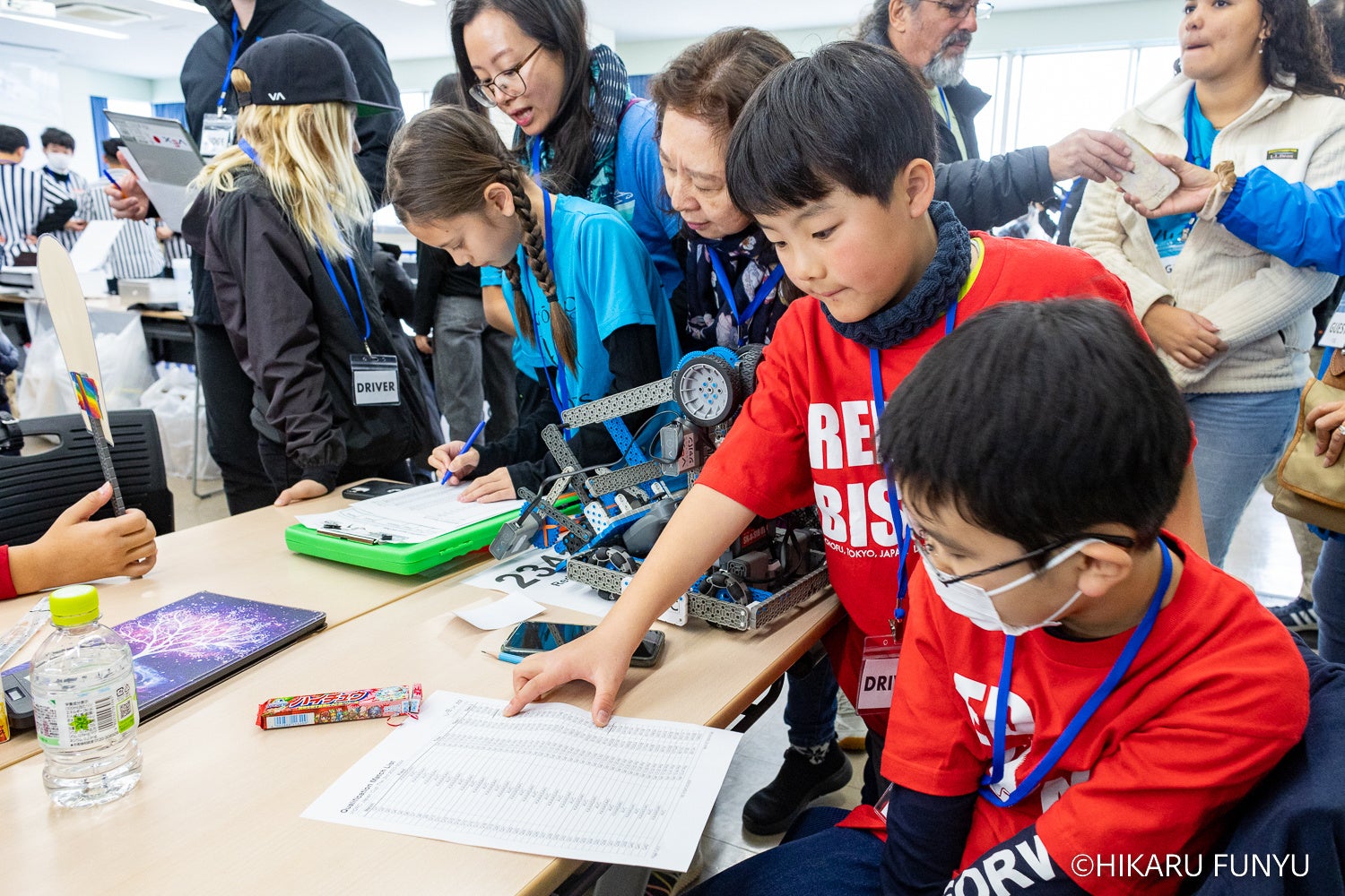 全チームがロボットインスペクションを通過するとマッチスケジュールが配布される