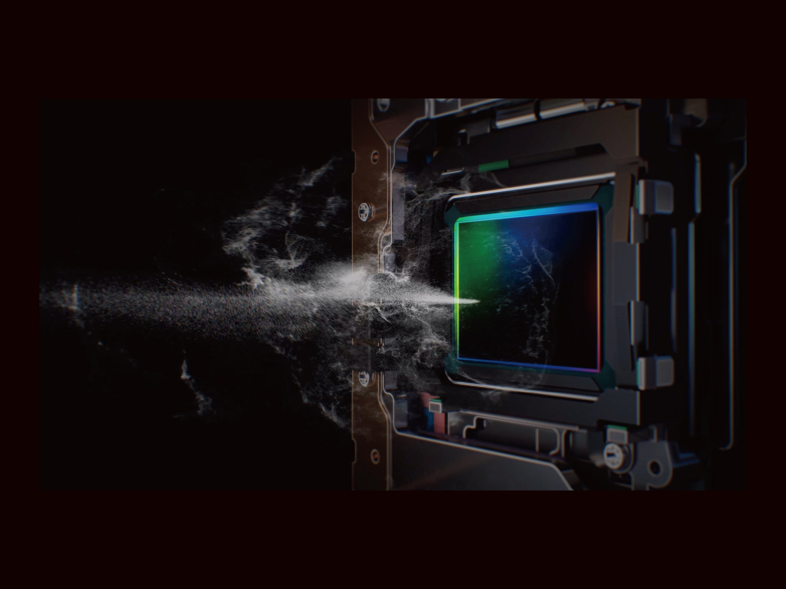 センサー面に付着するゴミの付着を 排除するダストリダクションシステム