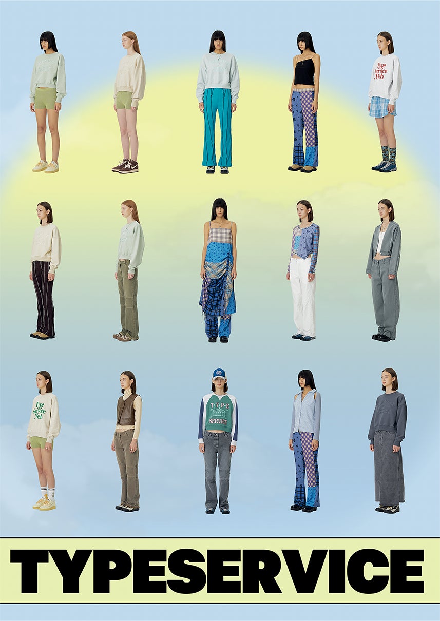 韓国新鋭デザイナーズブランド「TYPESERVICE(タイプサービス 韓国新鋭デザイナーズブランド「TYPESERVICE(タイプサービス