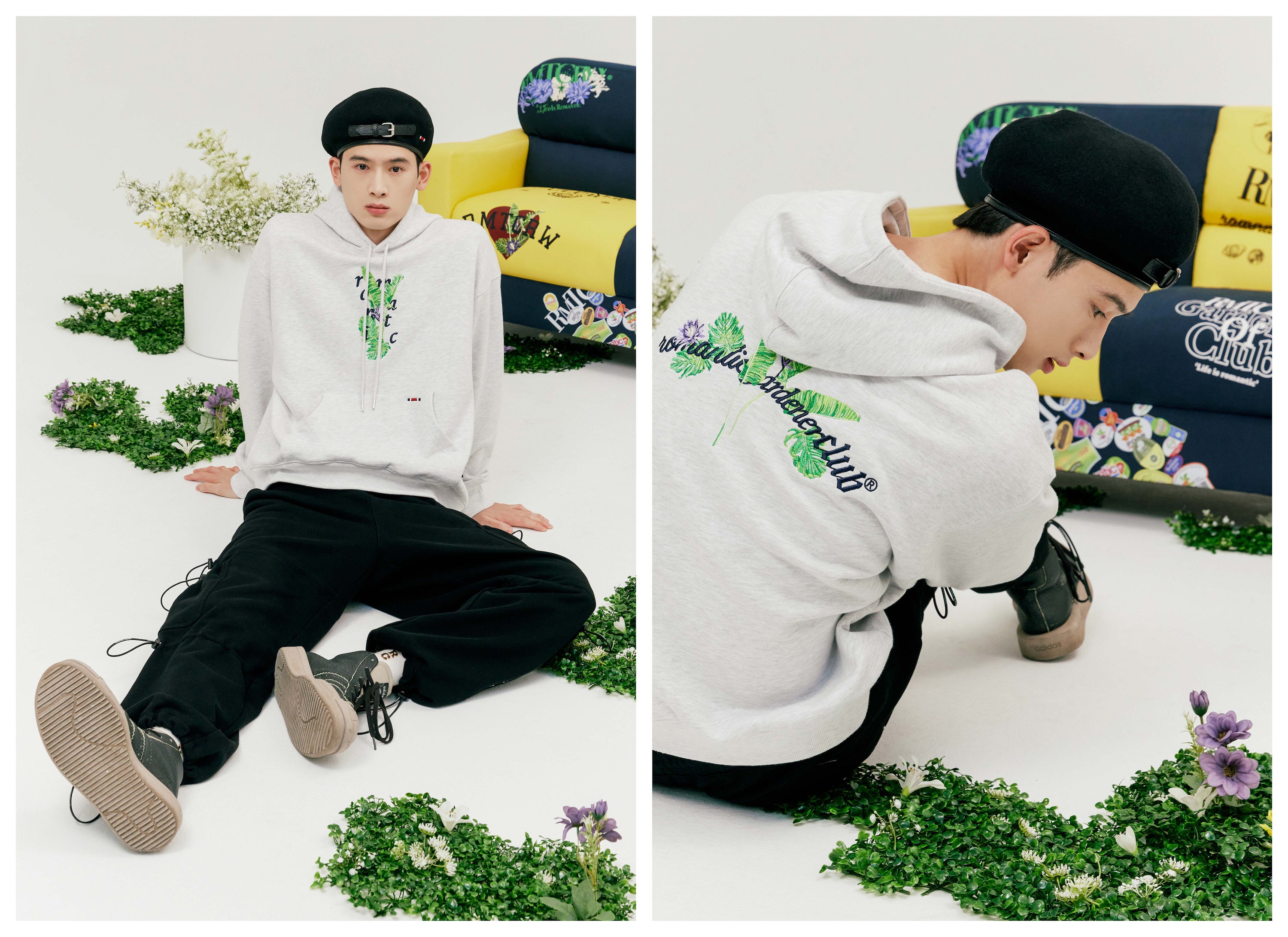 ROMANTIC CROWN★韓国大人気★SHASTA DAISY HOOD 3色 MUSINSA公式 | ROMANTIC CROWN SHASTA DAISY HOODED_BLACK