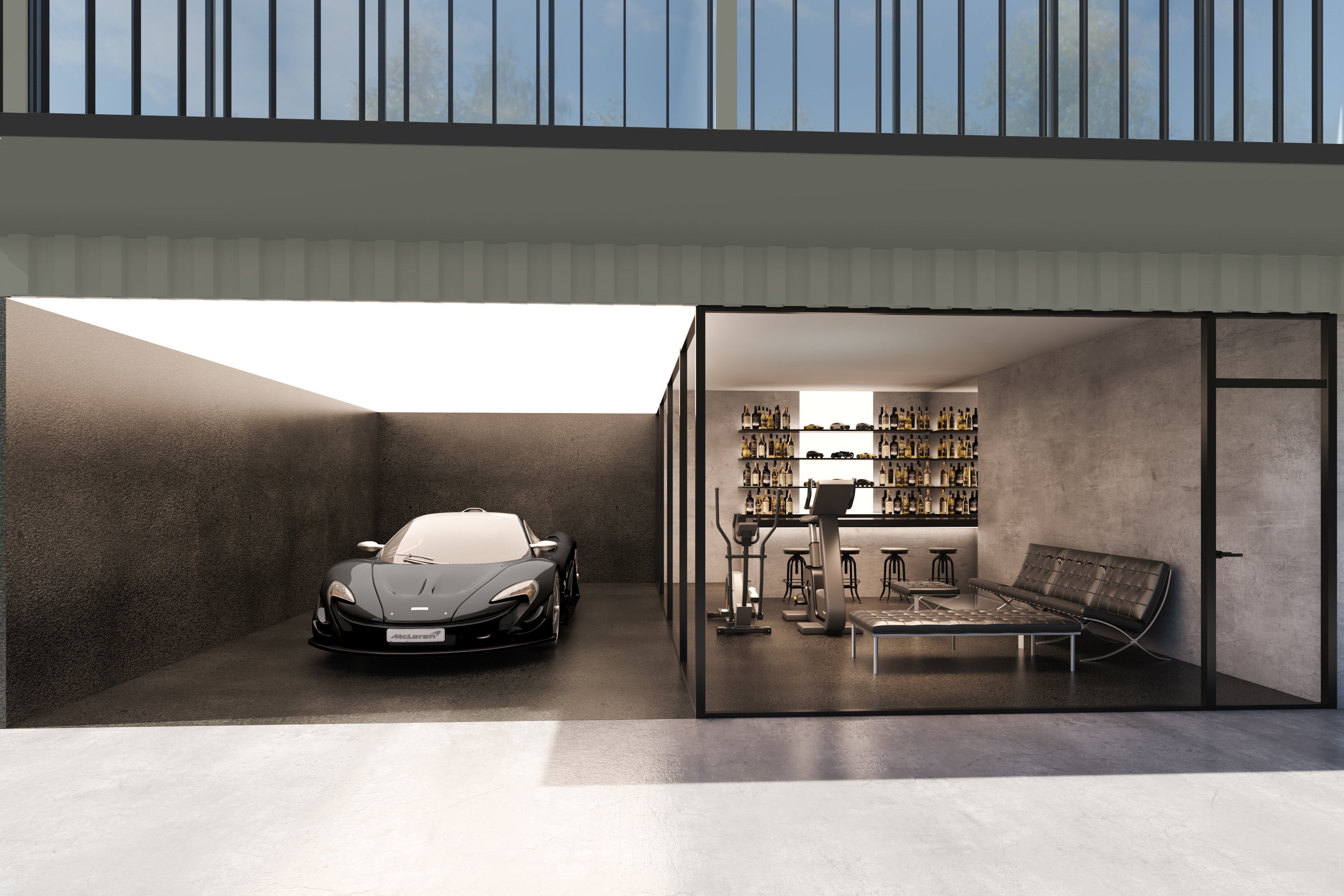 ガレージ＆ラウンジ（イメージ）