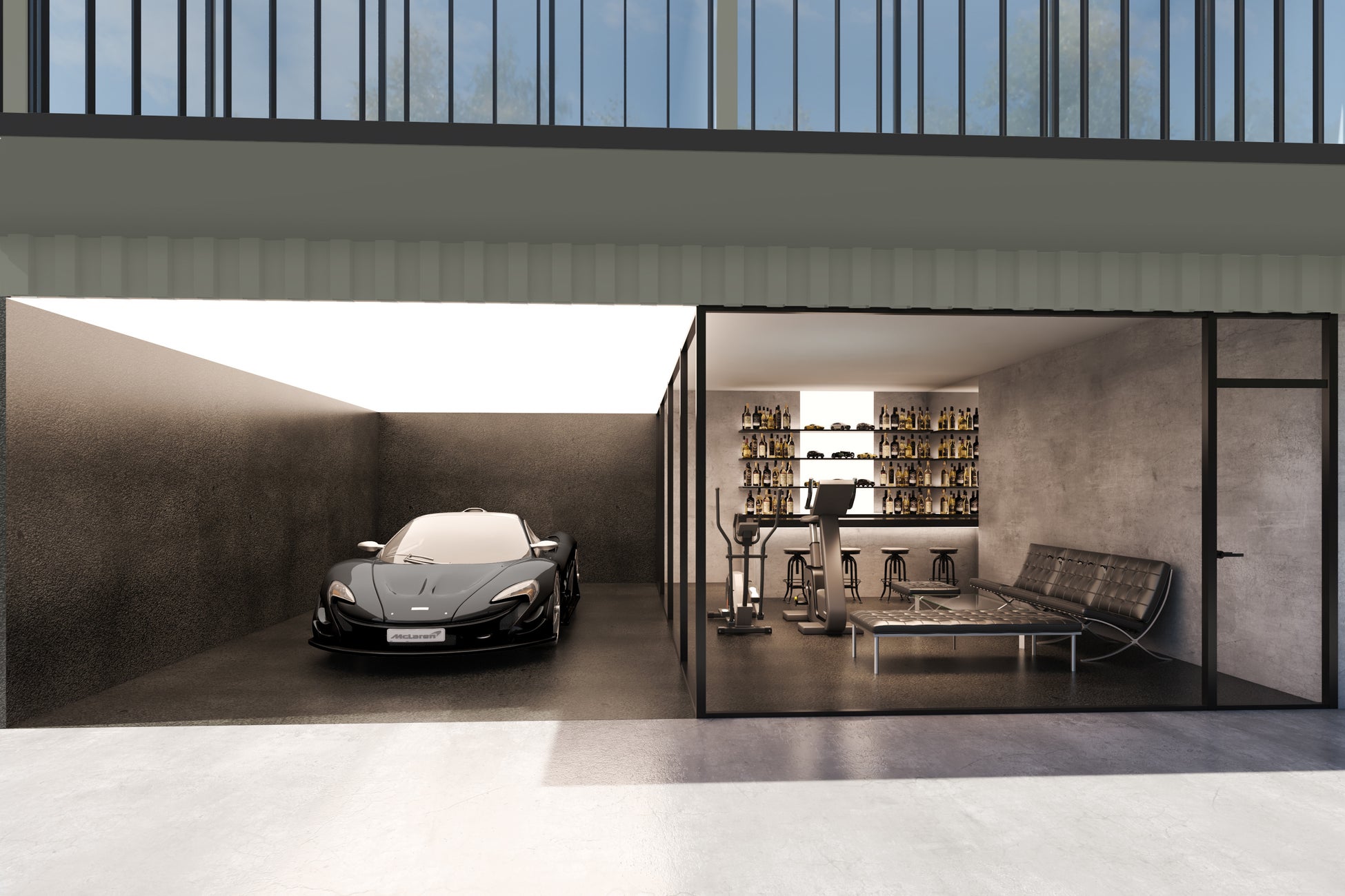 ガレージ&ラウンジ(イメージ)