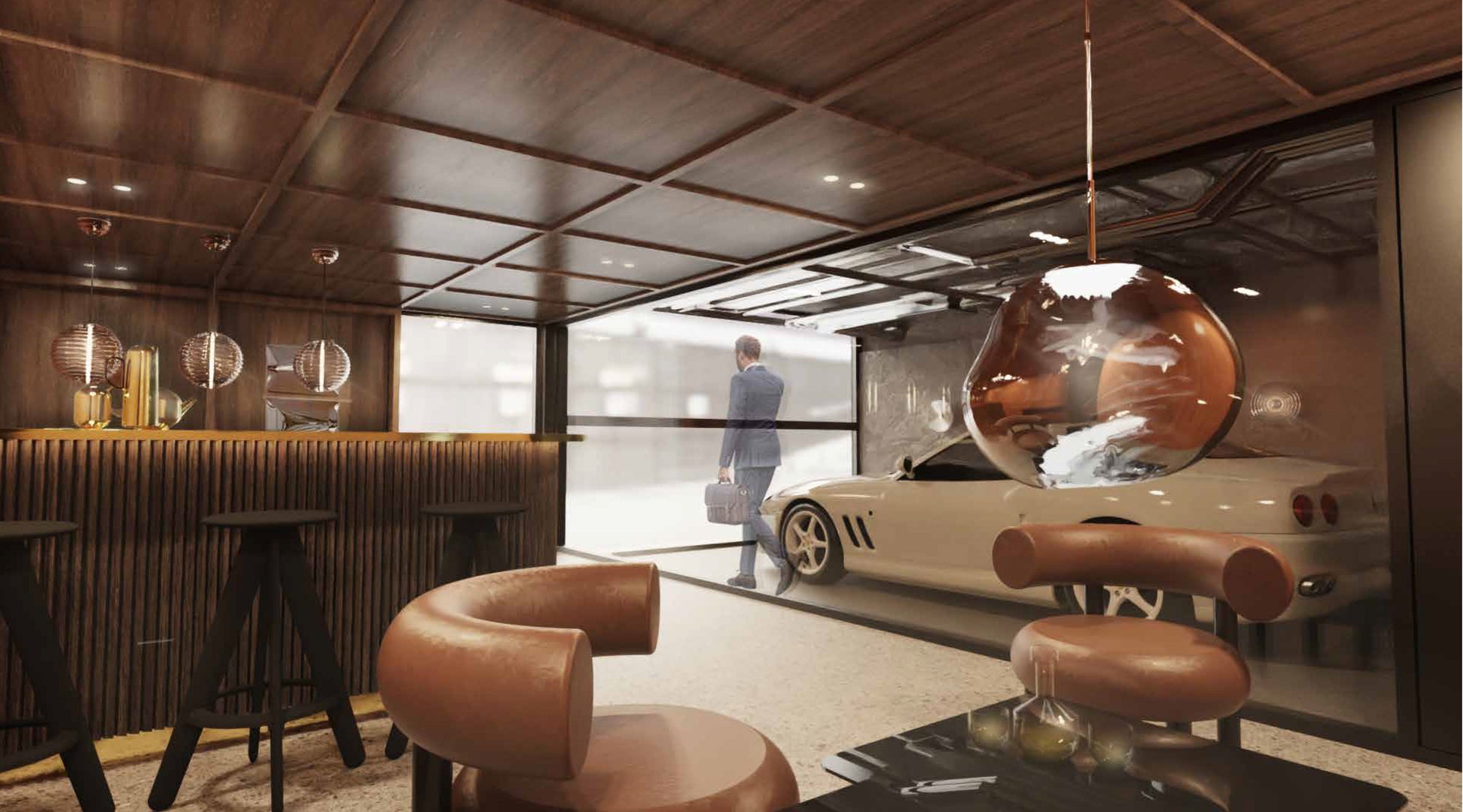 ガレージ&ラウンジ(イメージ)