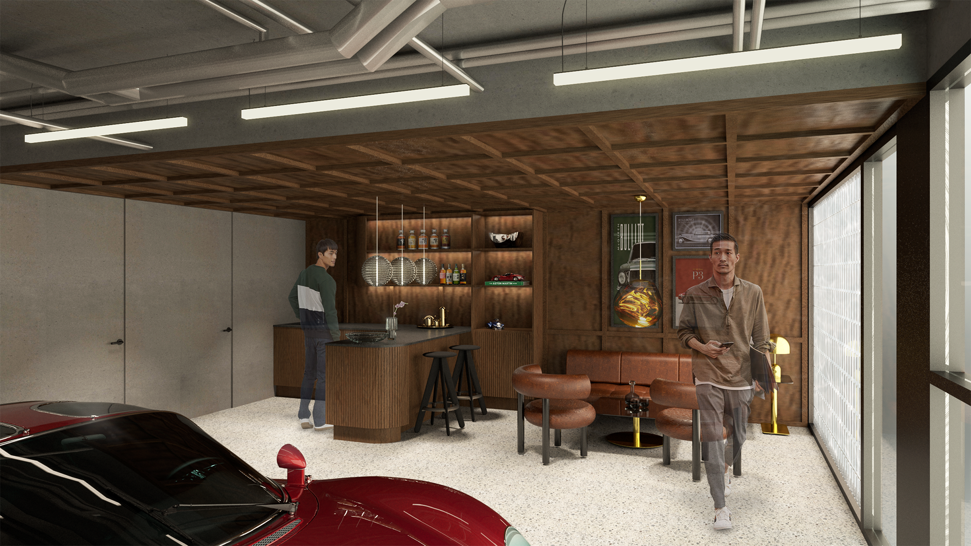 ガレージ＆ラウンジ（イメージ）