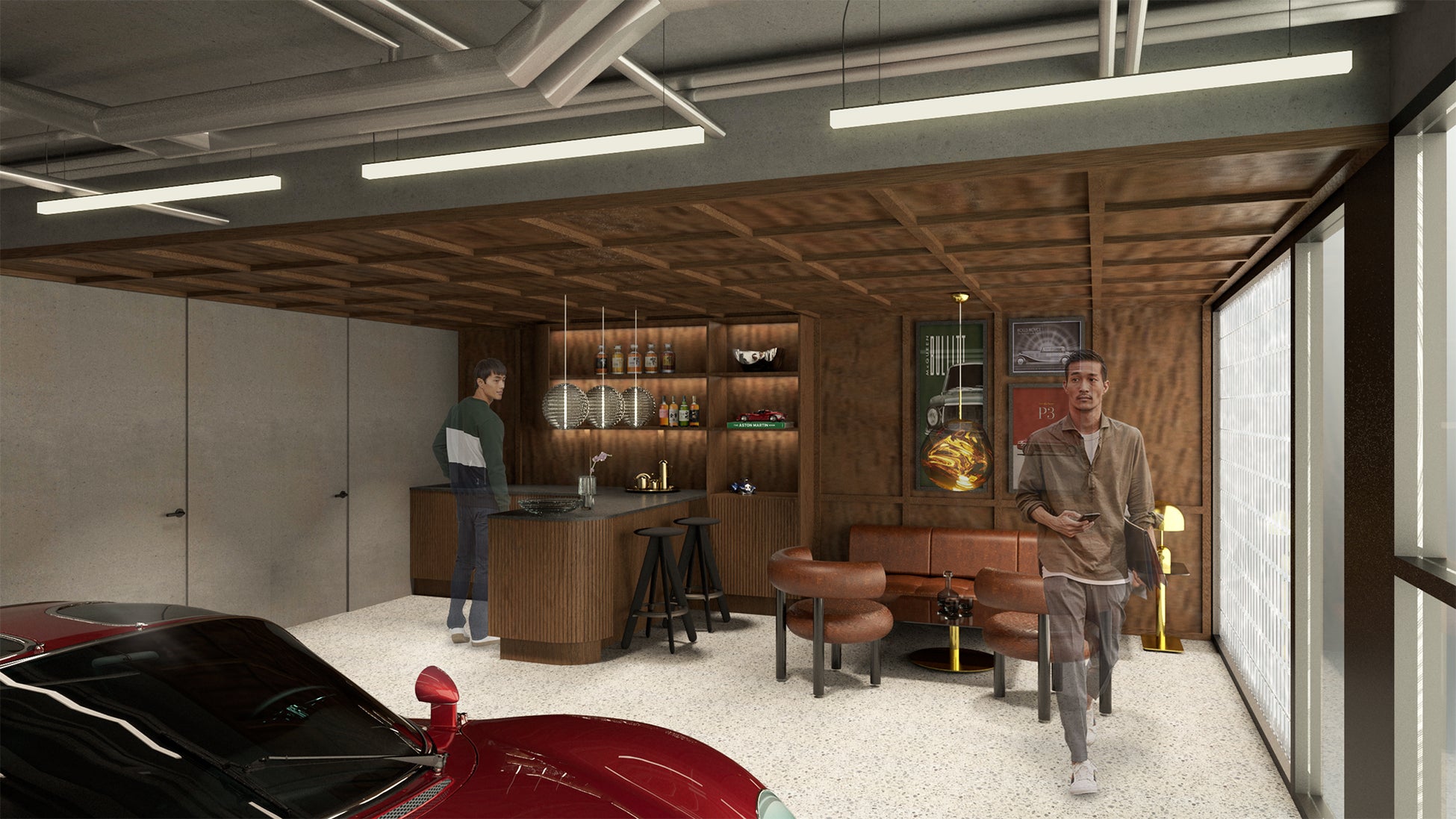 ガレージ&ラウンジ(イメージ)