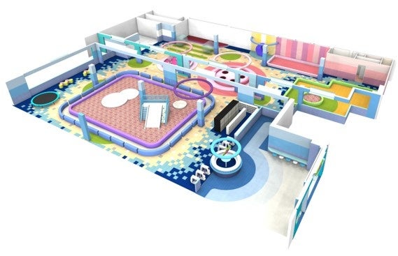 施設全体図／施設面積：1256へーべー（380坪）