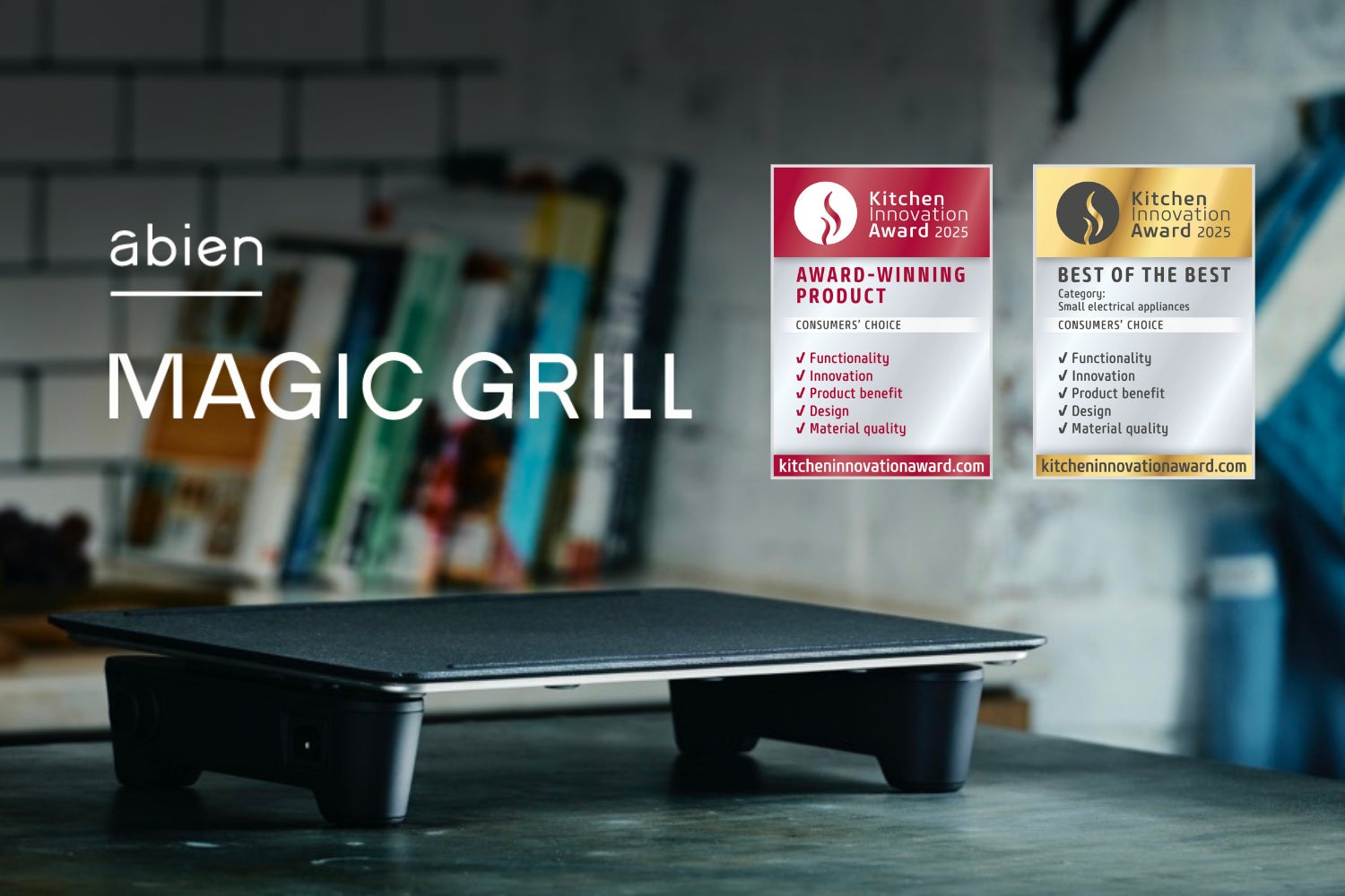 日本発の未来型ホットプレートが金賞!「abien MAGIC GRILL」が 日本発の未来型ホットプレートが金賞!「abien MAGIC GRILL」が