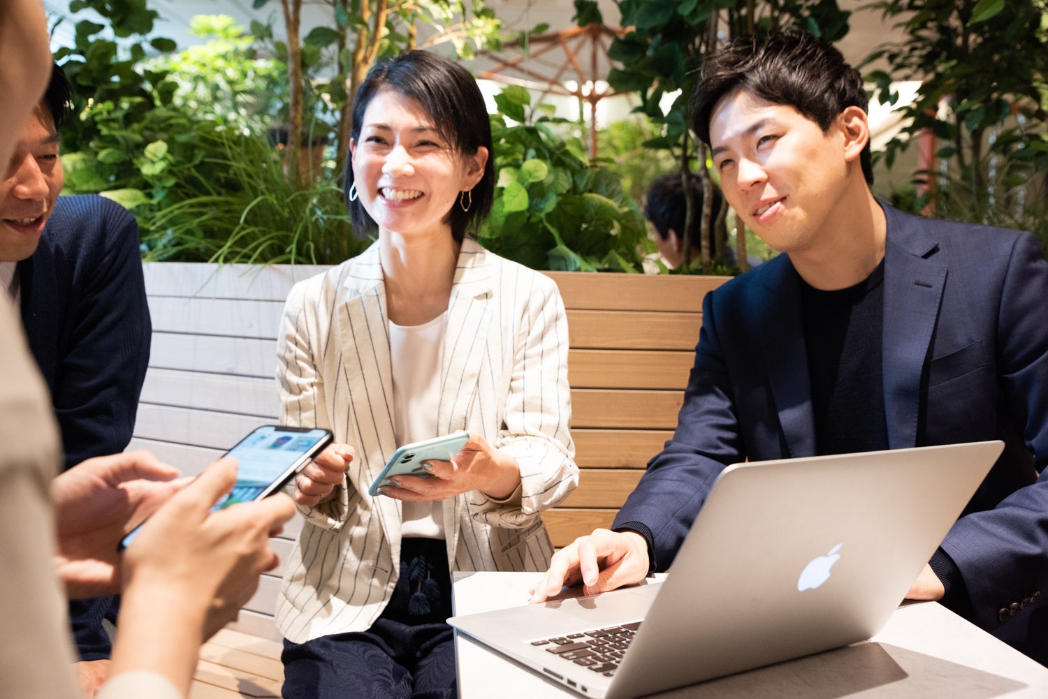 コミュニケーションを楽しんでいる様子