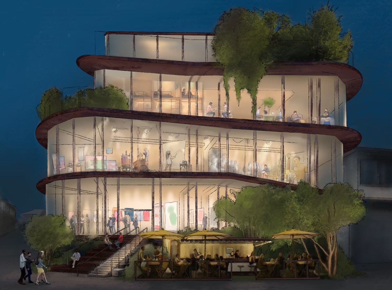 町の風景や、クリエイター交流の場 イメージ