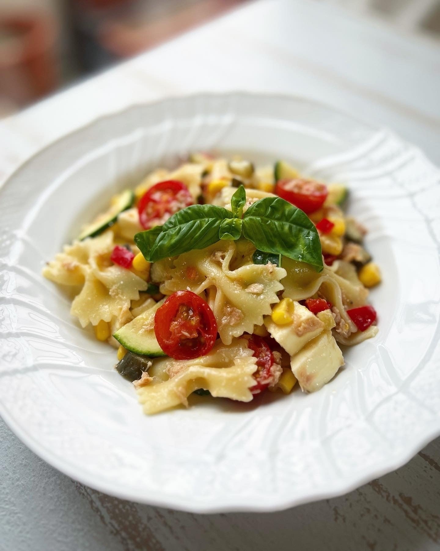 夏野菜のショートパスタサラダ