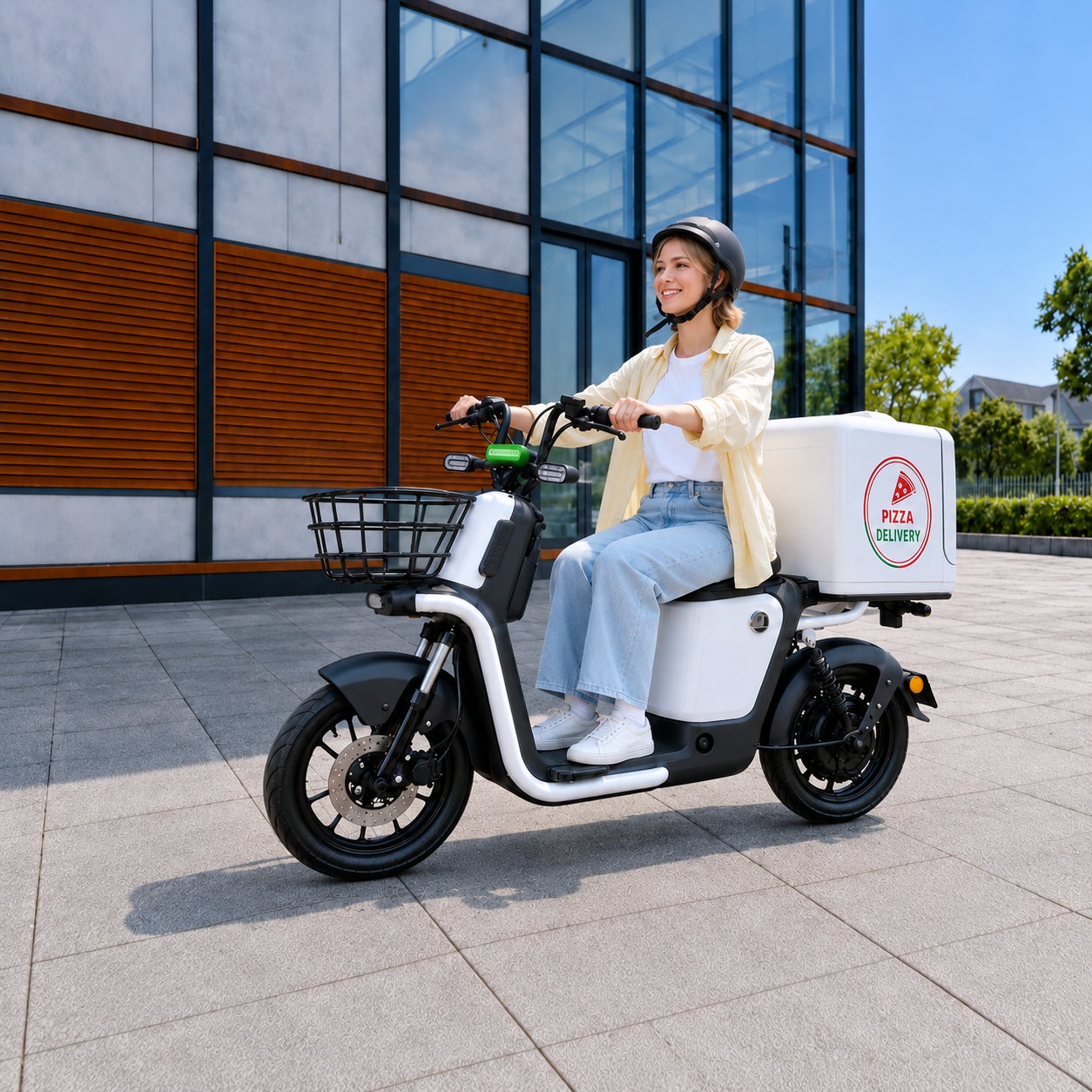 デリバリーや営業、配達、巡回などの業務でも活躍するビジネス用特定小型原付 Future smart 1