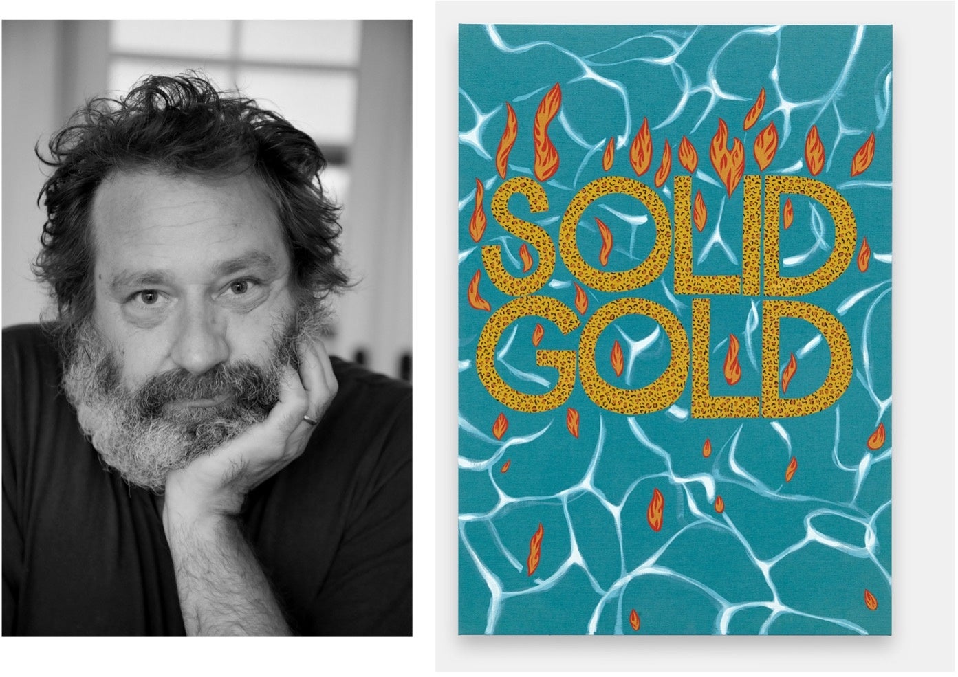 右)ジョエル・メスラー《Untitled (Solid Gold)》2022  