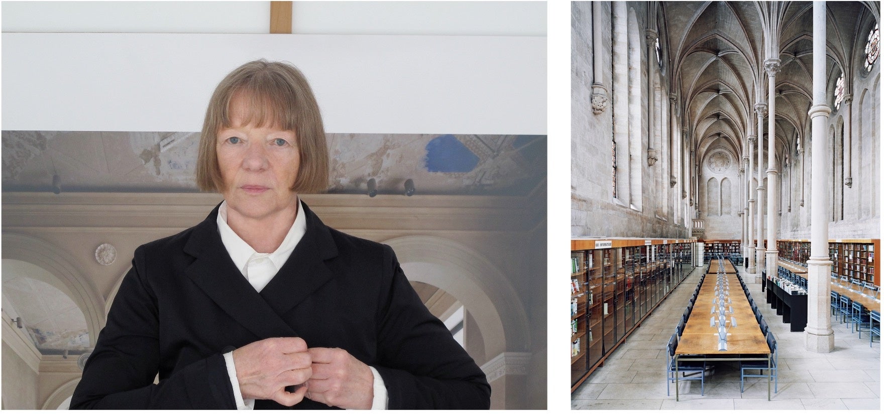 右)カンディダ・へーファー《Bibliothèque du CNAM Paris II 2007》2007  