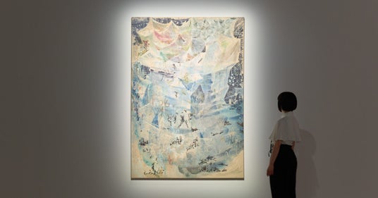 題名『娠と愛』　芸術作品　絵　美術作品　カノックスター様 今西真也 「あした、しらない、いき」 （MOMENT Contemporary