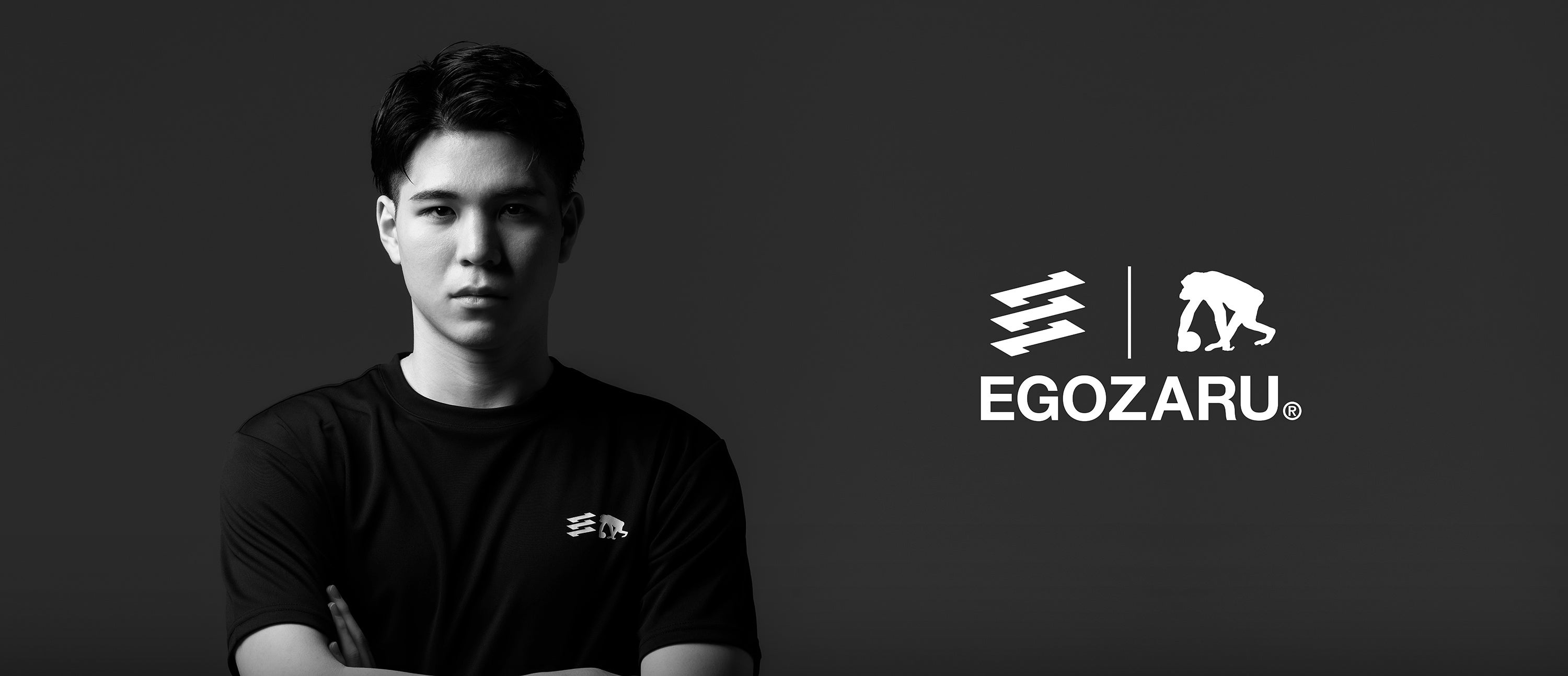 EGOZARU エゴザル［RIKU］RSロゴTシャツ　　瀬川琉久　ホワイト　M EGOZARU エゴザル［RIKU］RSロゴTシャツ 瀬川琉久 ブラック S