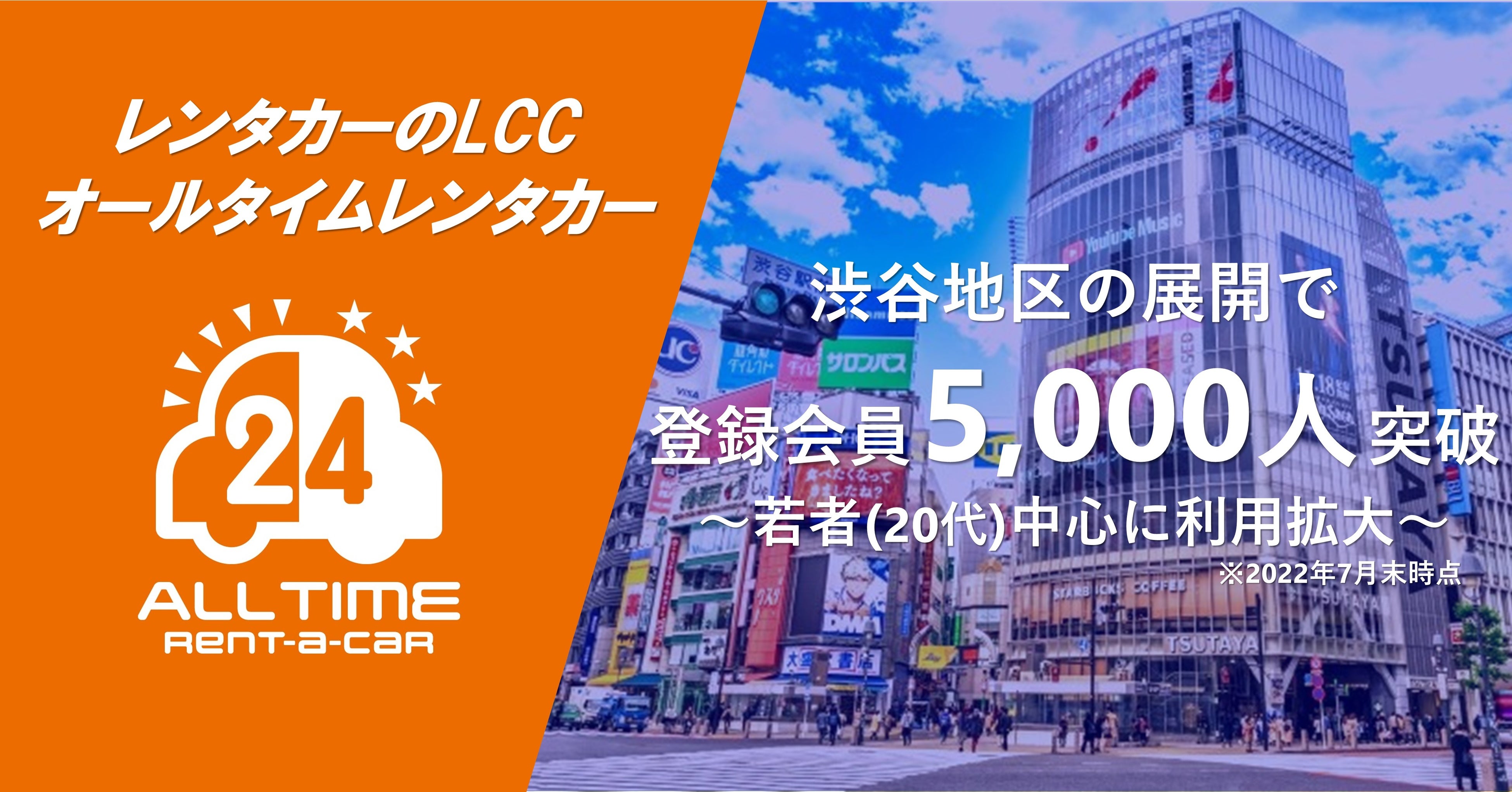24時間貸出のカーシェア型LCCレンタカー「オールタイムレンタカー