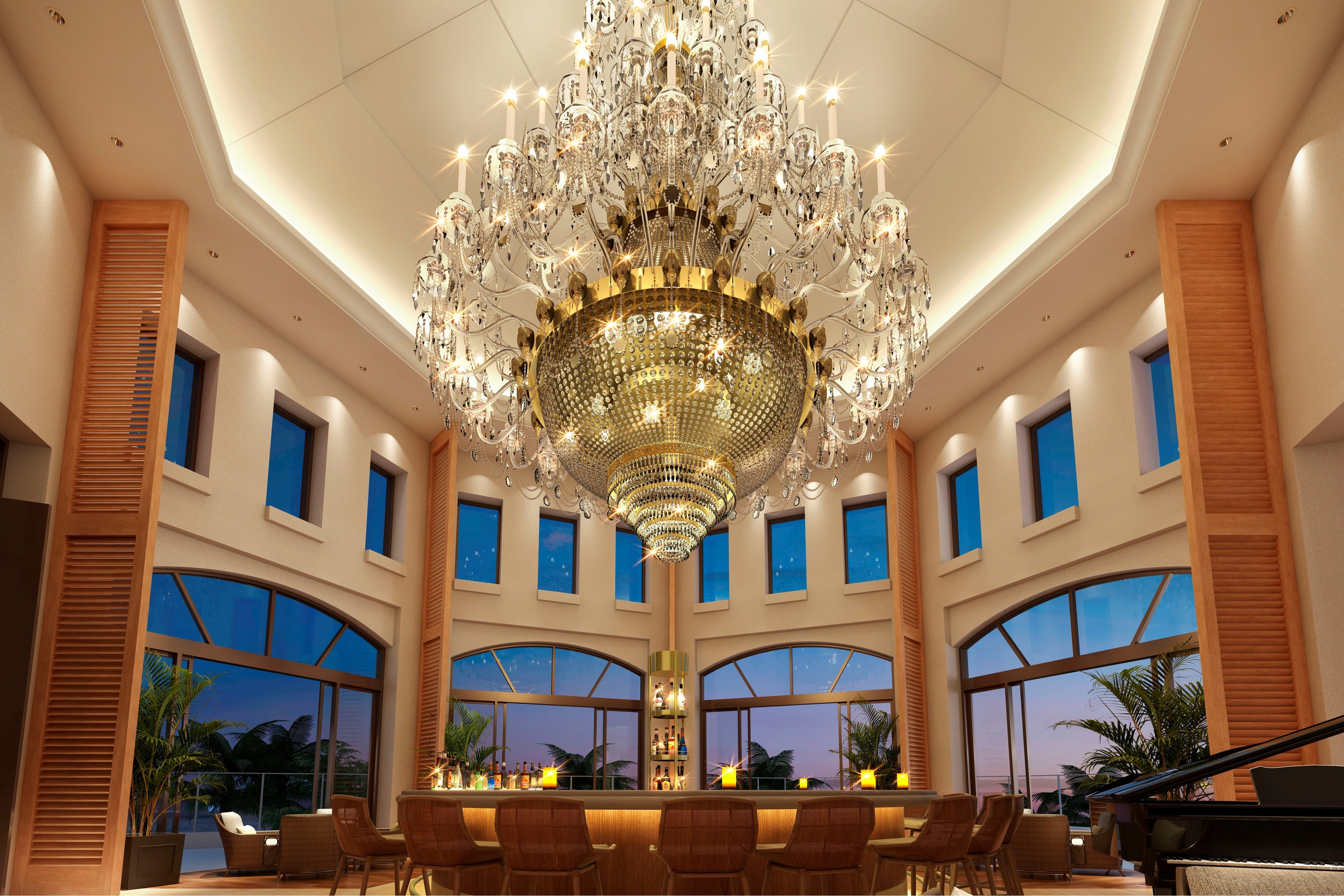 シャンデリアバー