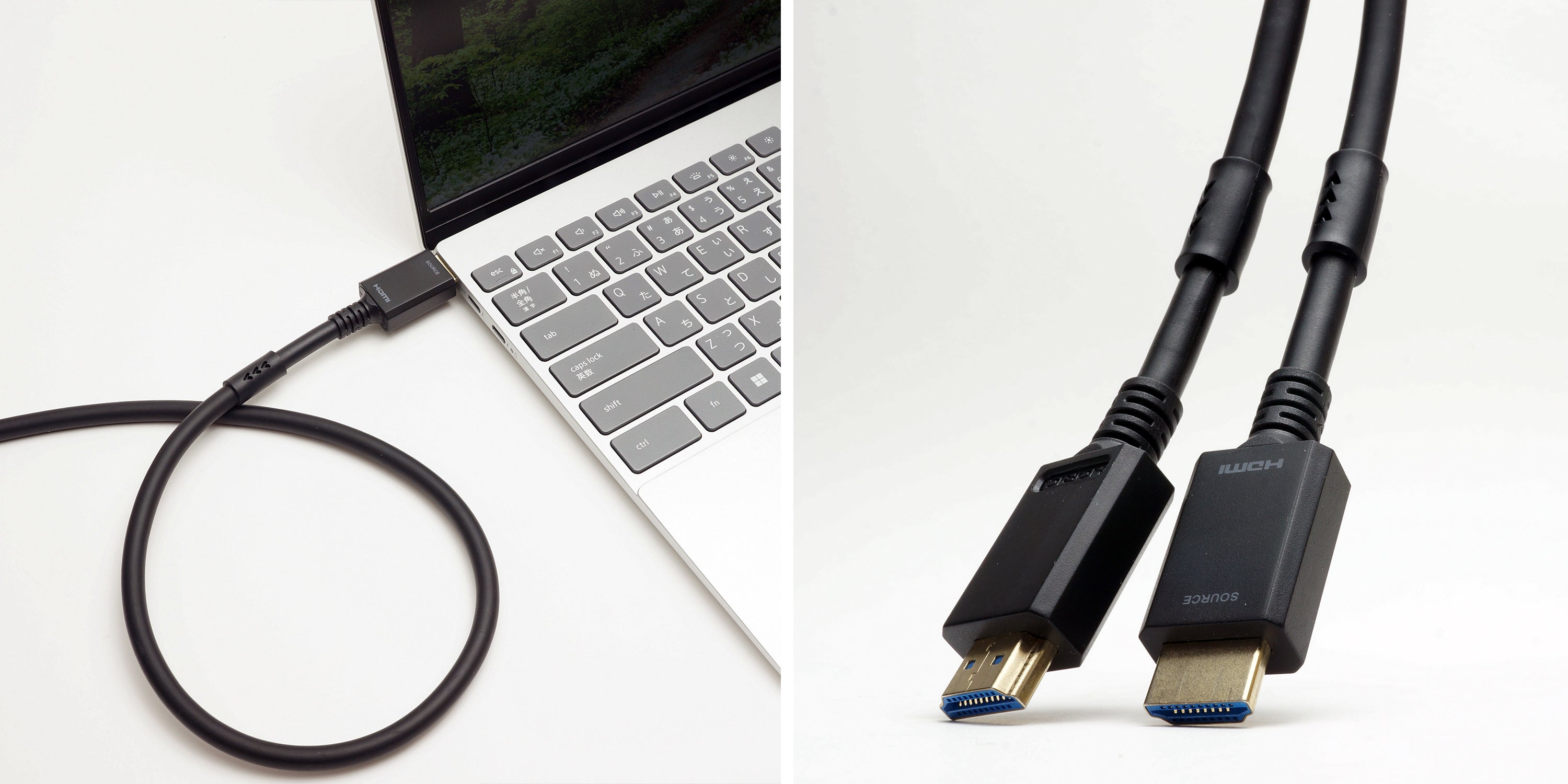 ホーリック ホーリック 光ファイバー HDMIケーブル 15m スタンダード メーカー在庫品 光ファイバー HDMIケーブル 30m スタンダードタイプ ゴールド HH300