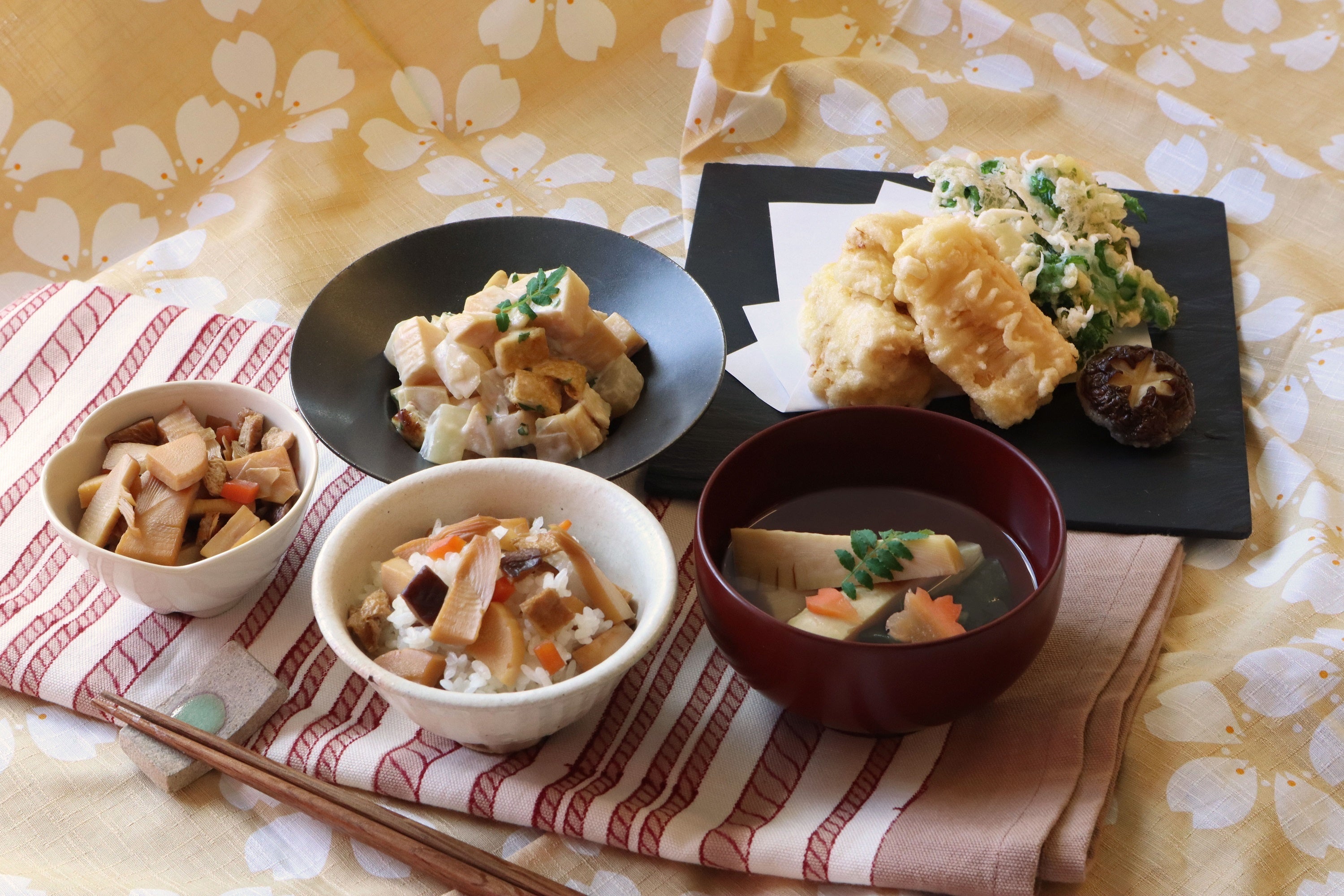 旬の筍で筍尽くし