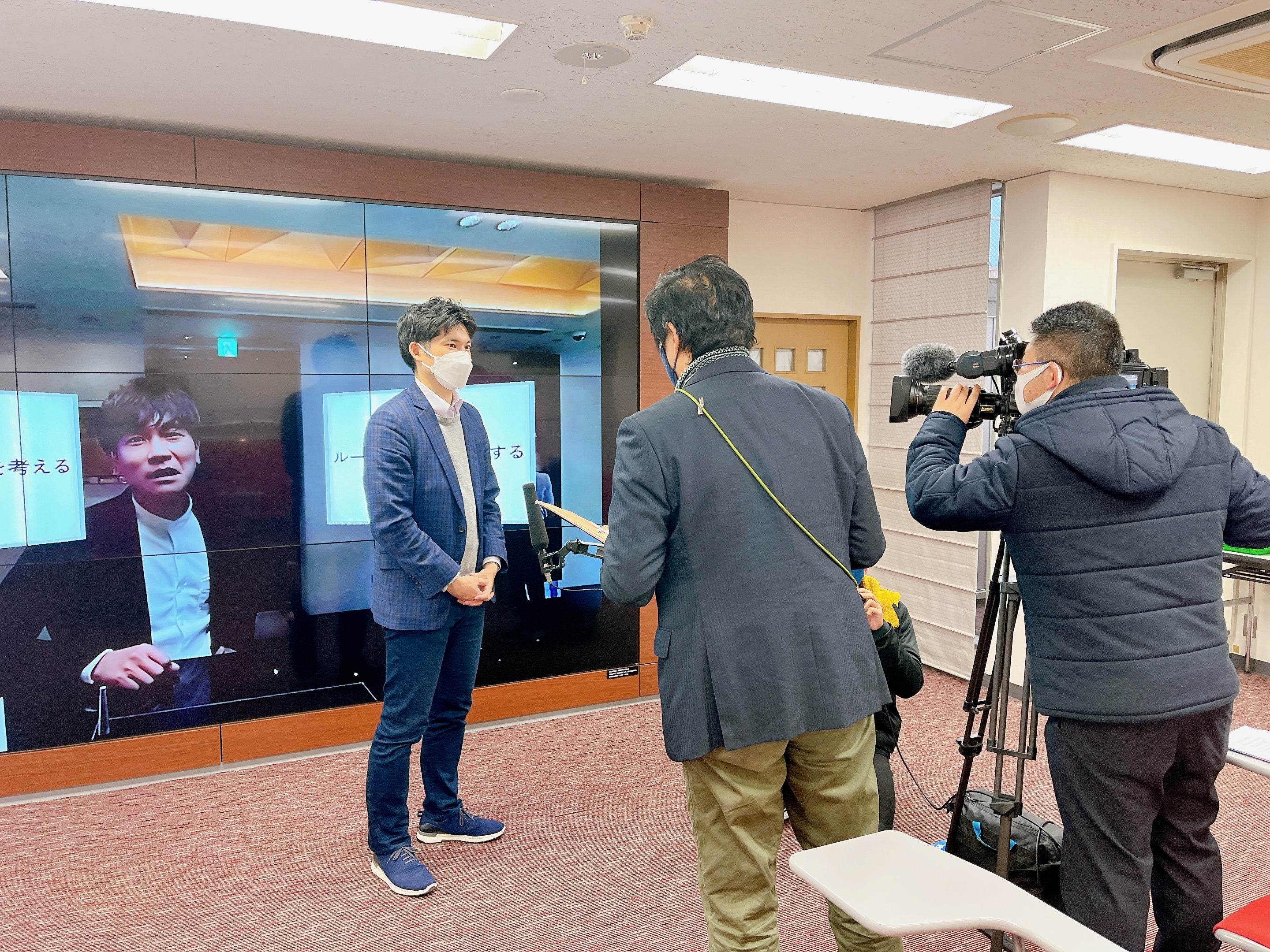 当日はTV取材も