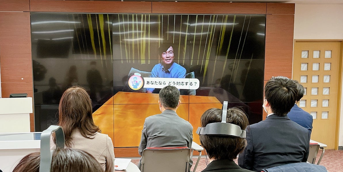 コンテンツは大画面でも確認が可能に