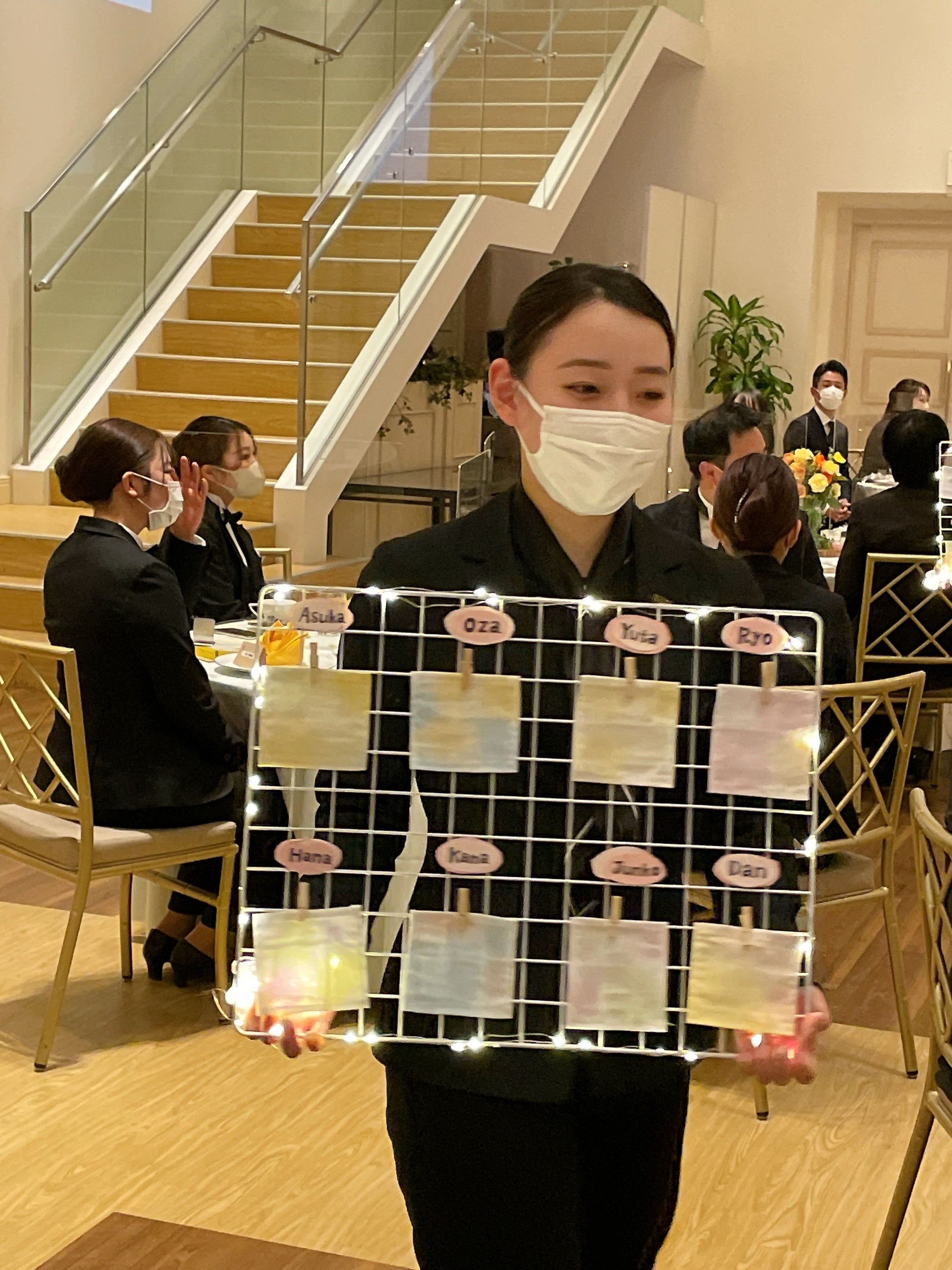 「染め色ビュィフェ」　演出の様子