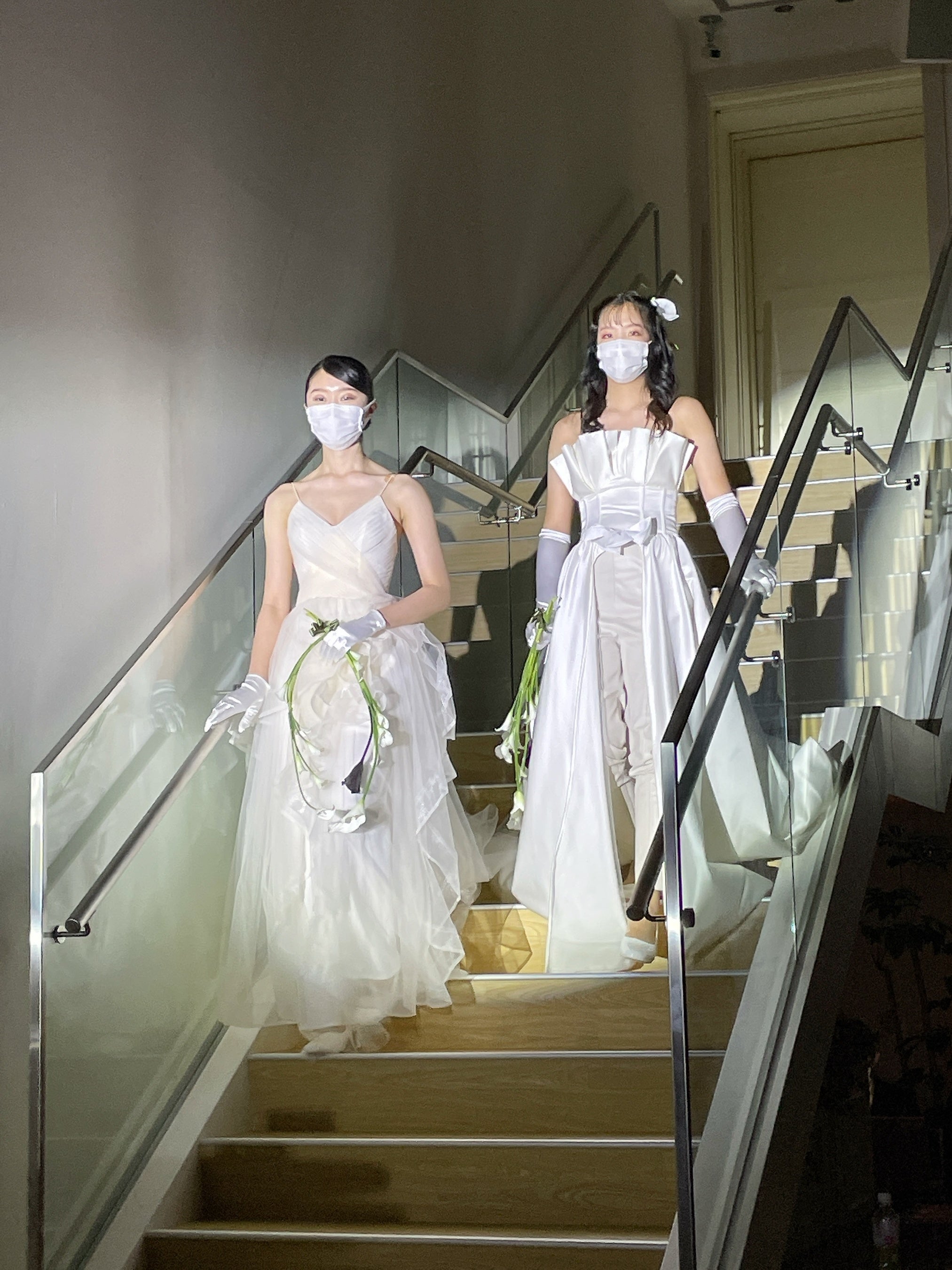 階段からの入場の様子