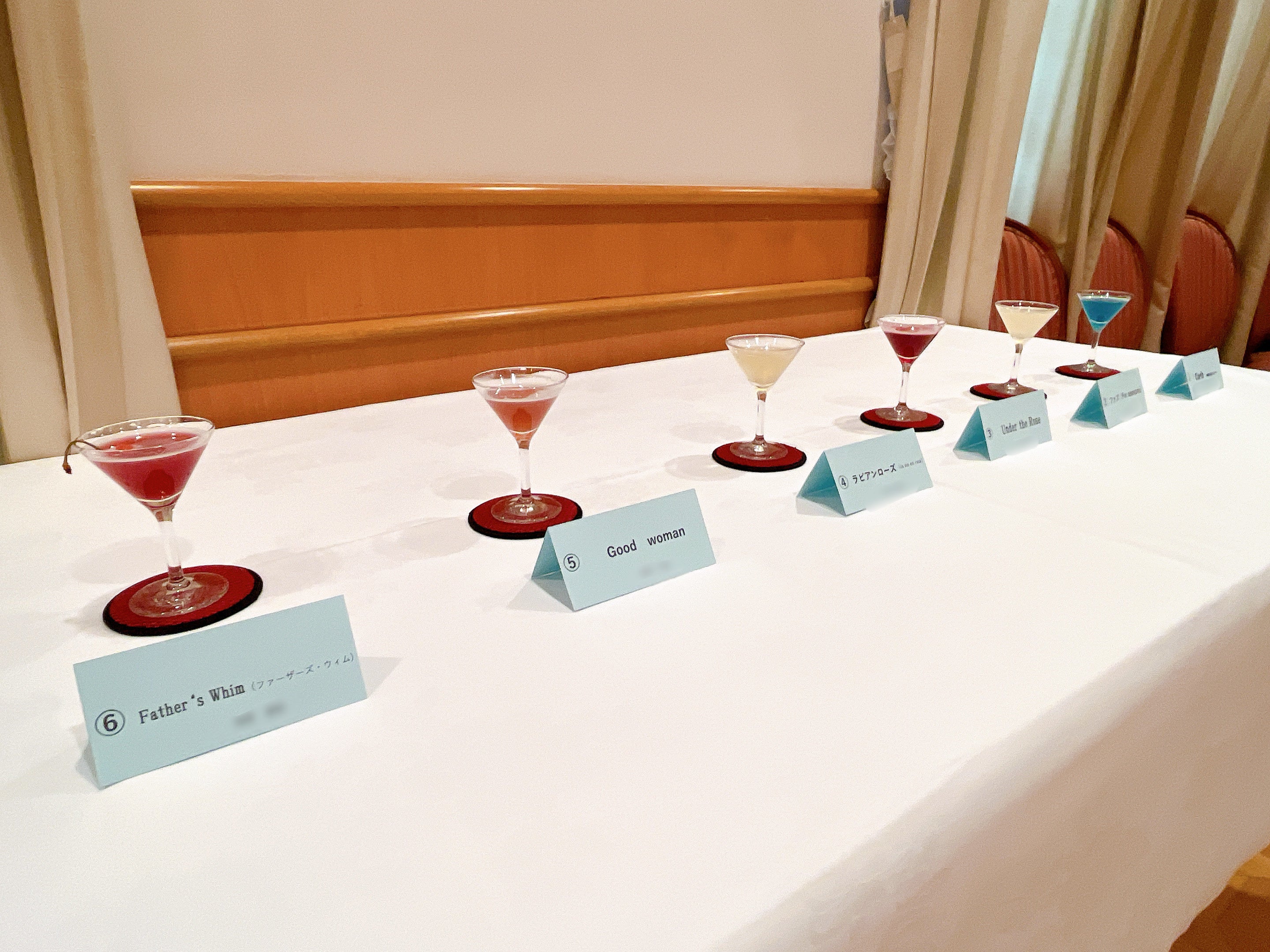 作成されたカクテル