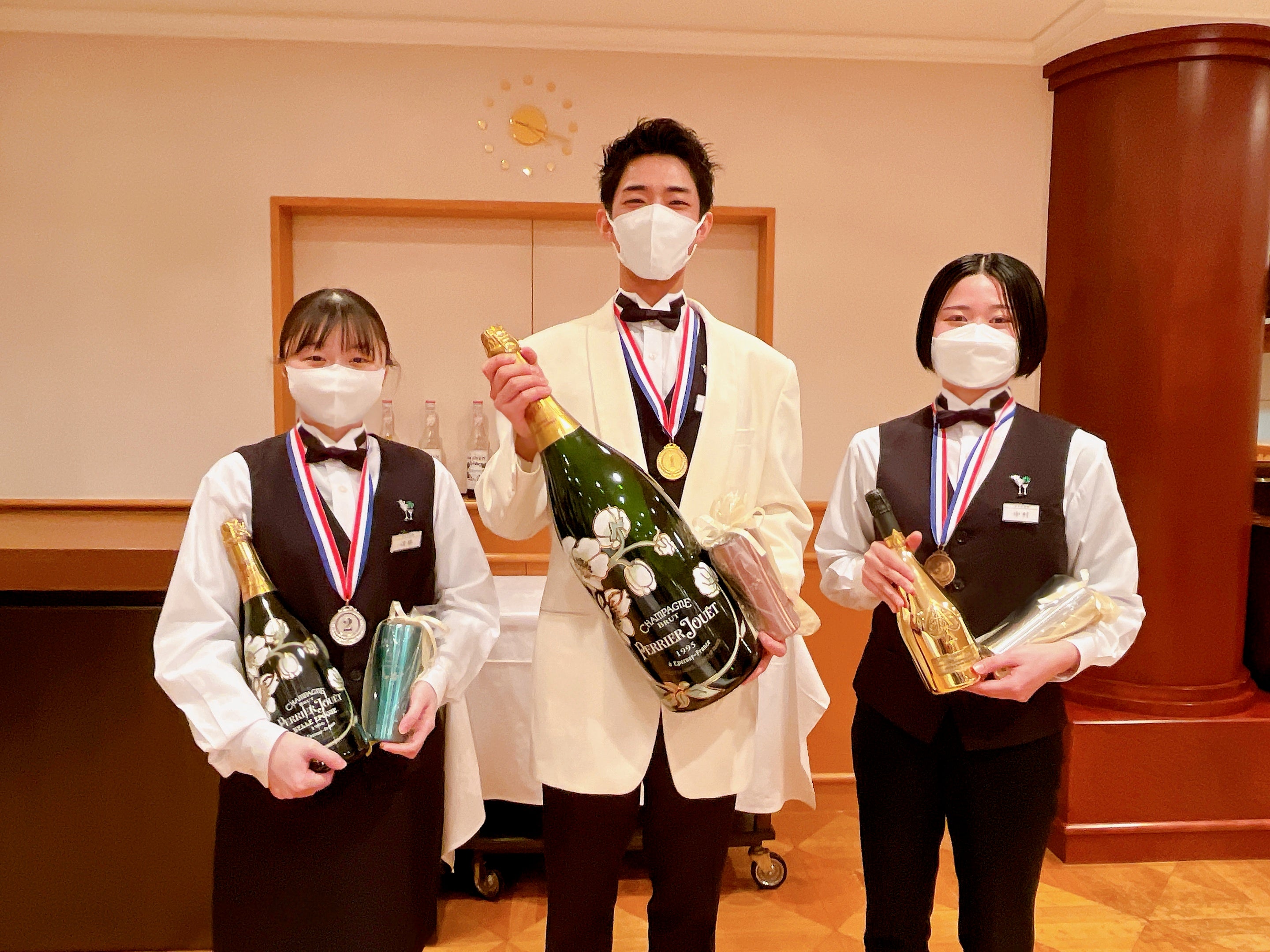 上位3名　表彰式の様子