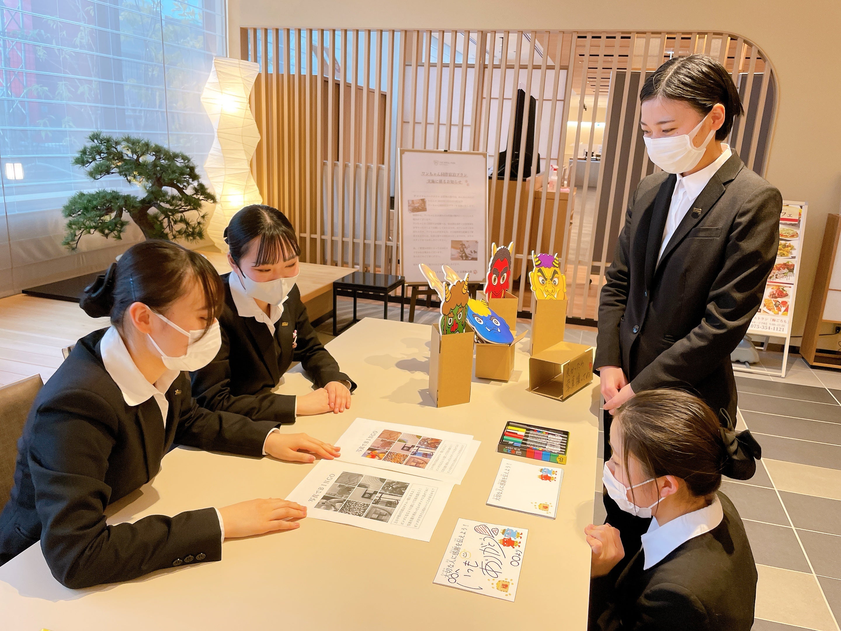 スタンプラリー準備の様子