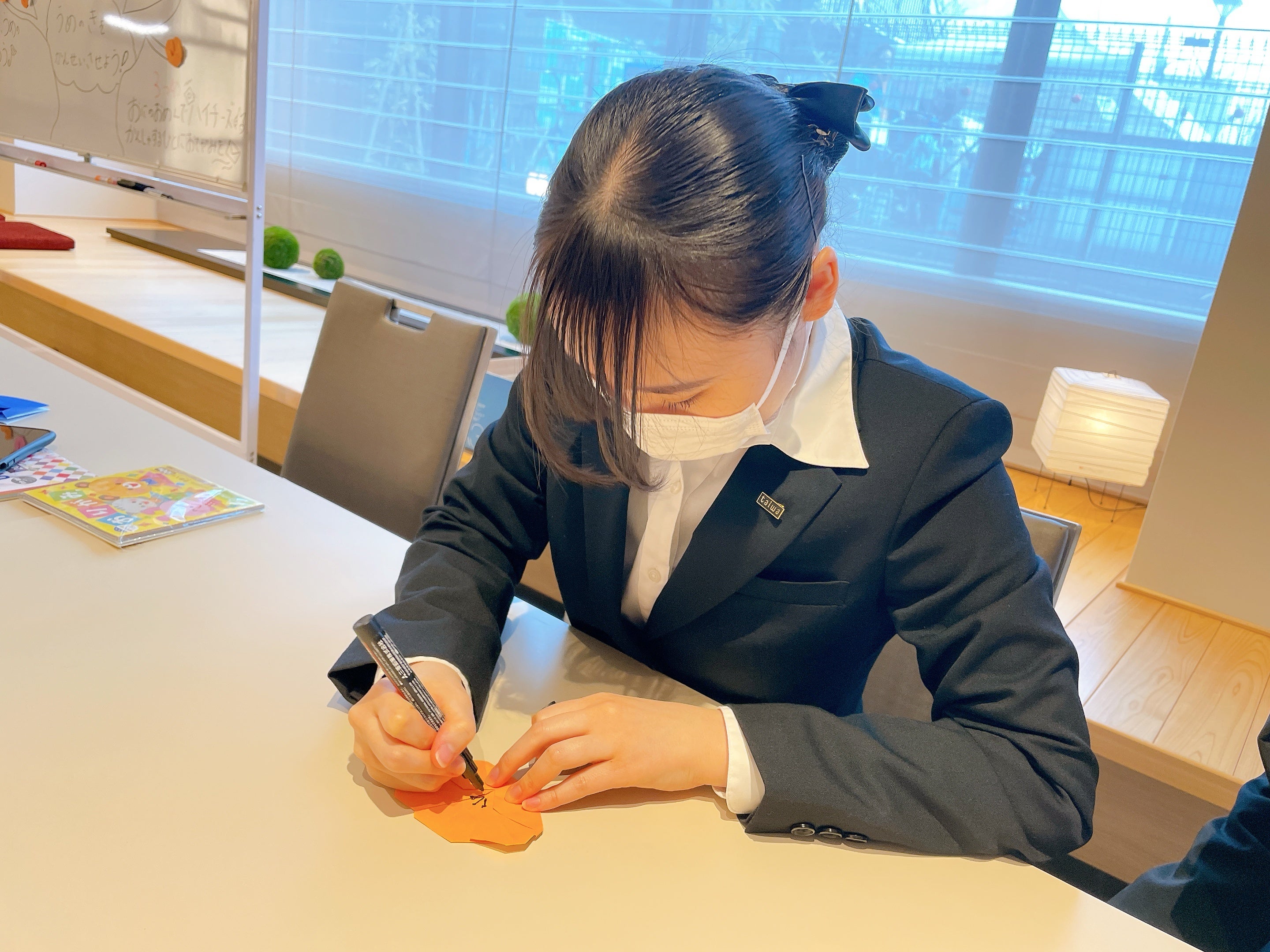 折り紙コーナーの様子