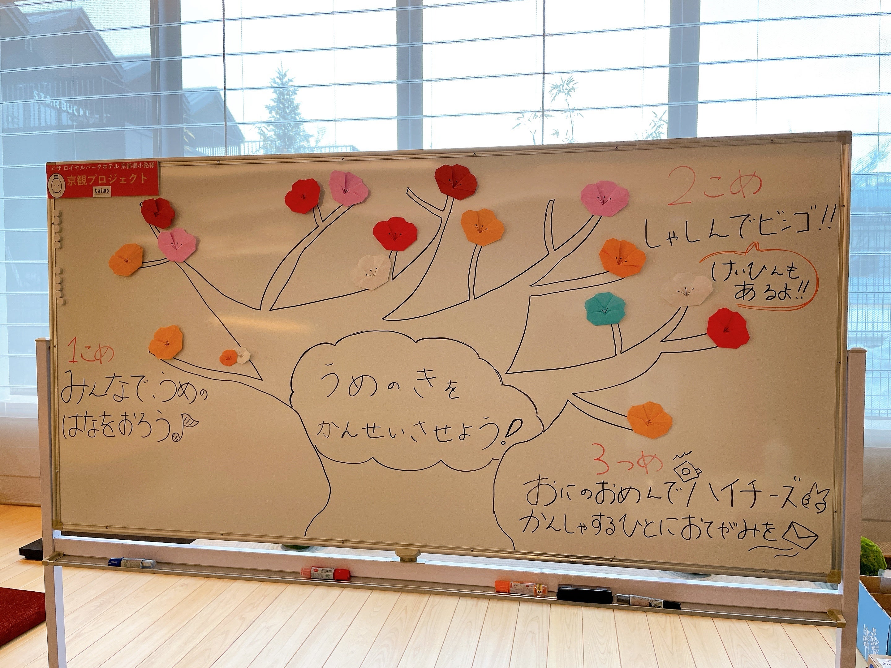 ロビースペースを使用したプロジェクトの様子