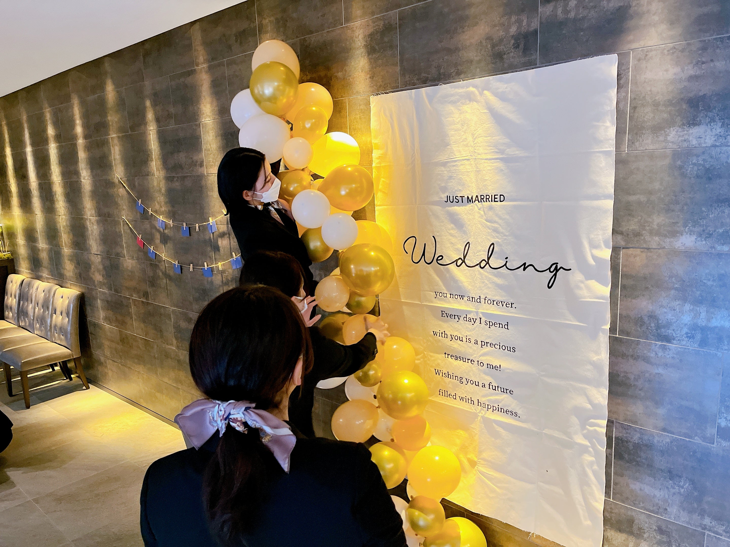 2023年2月18日ブライダルフェア準備の様子