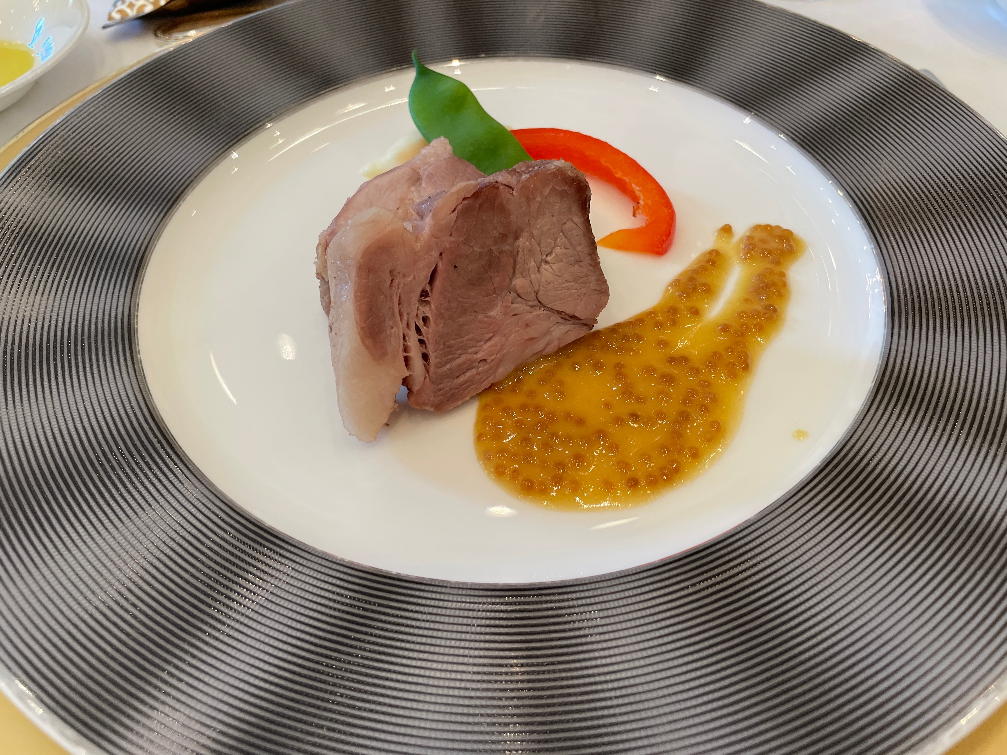 模擬披露宴での食事