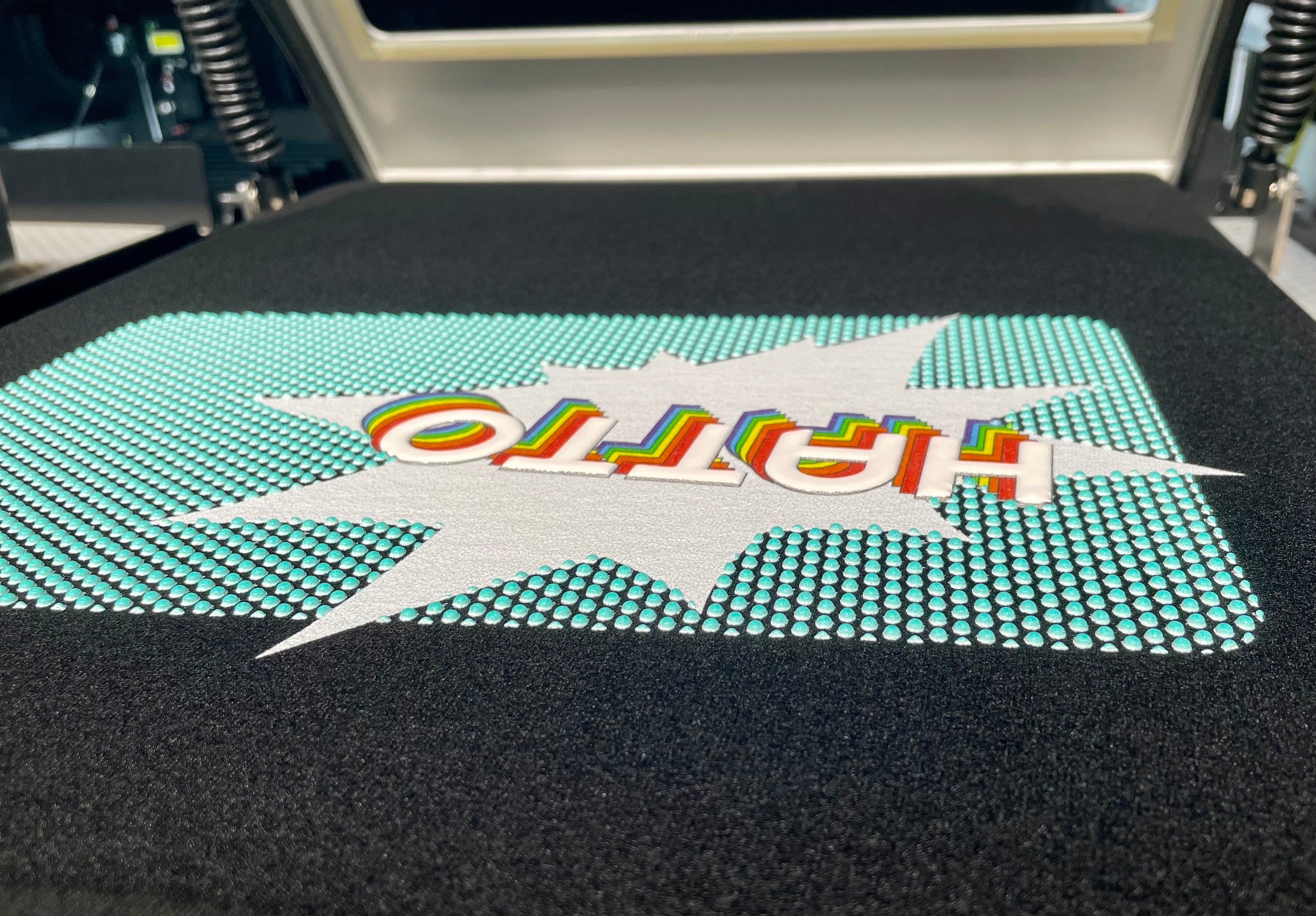 印刷直後のプリントイメージ