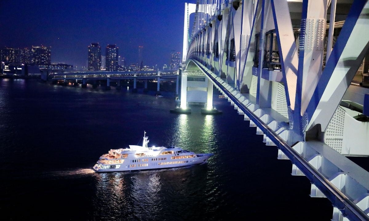 レインボーブリッジなど東京の夜景を楽しめる