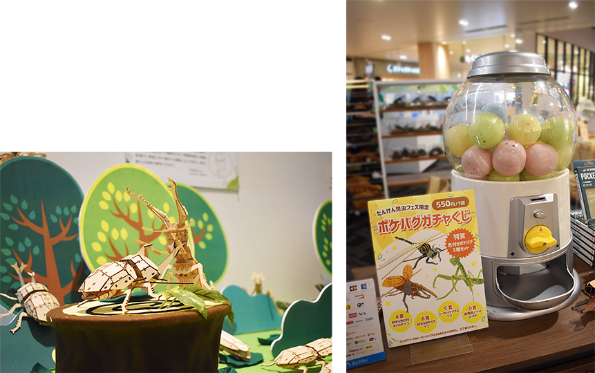ポケバグの展示や、イベント限定のポケバグガチャくじも実施