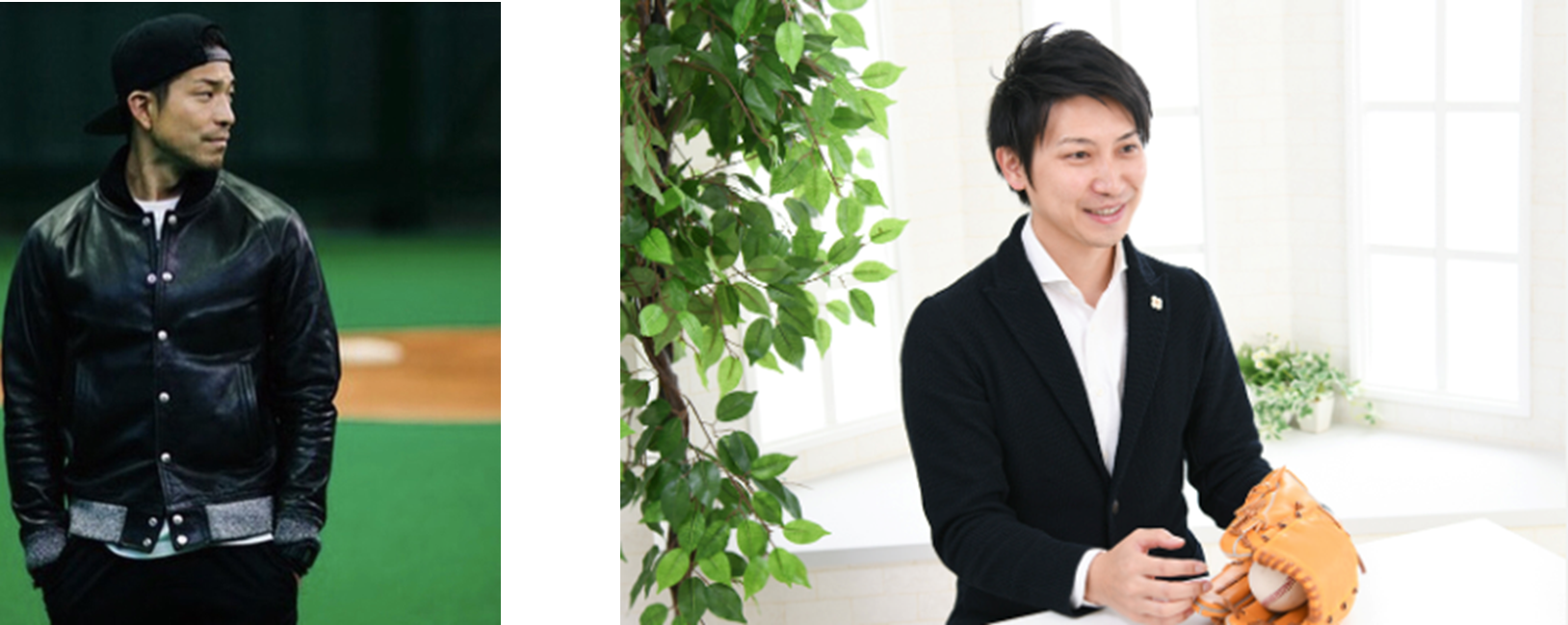 左：湊川氏　右：米沢谷