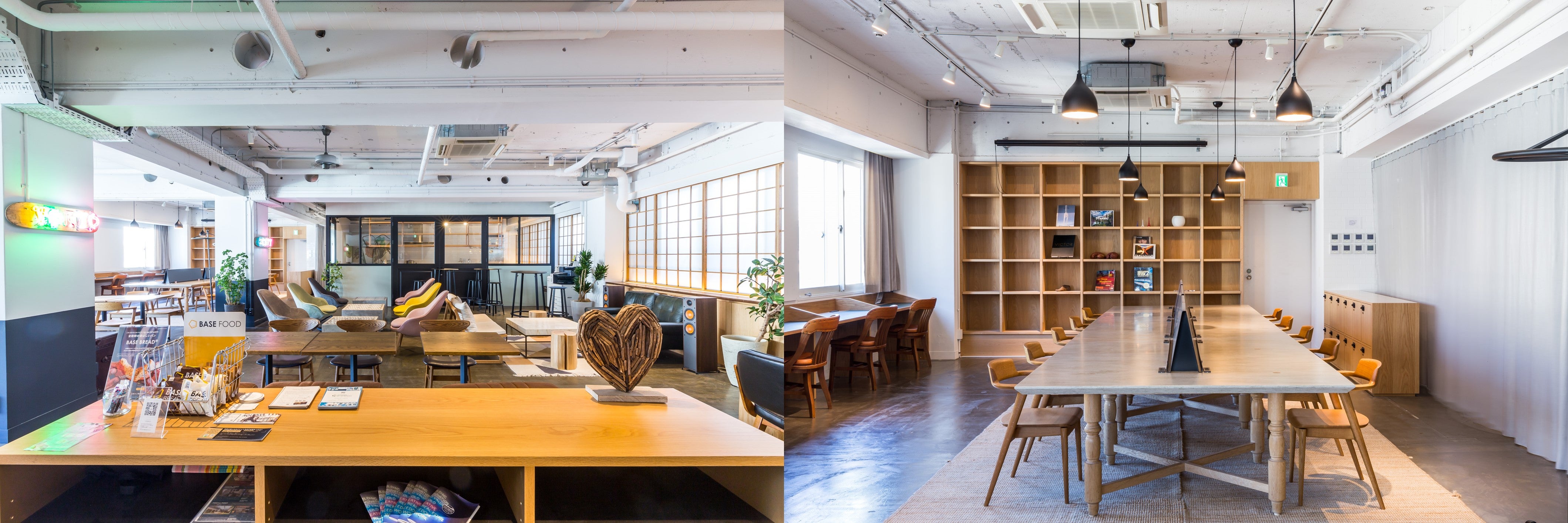 ▲ラウンジ、集中ゾーン