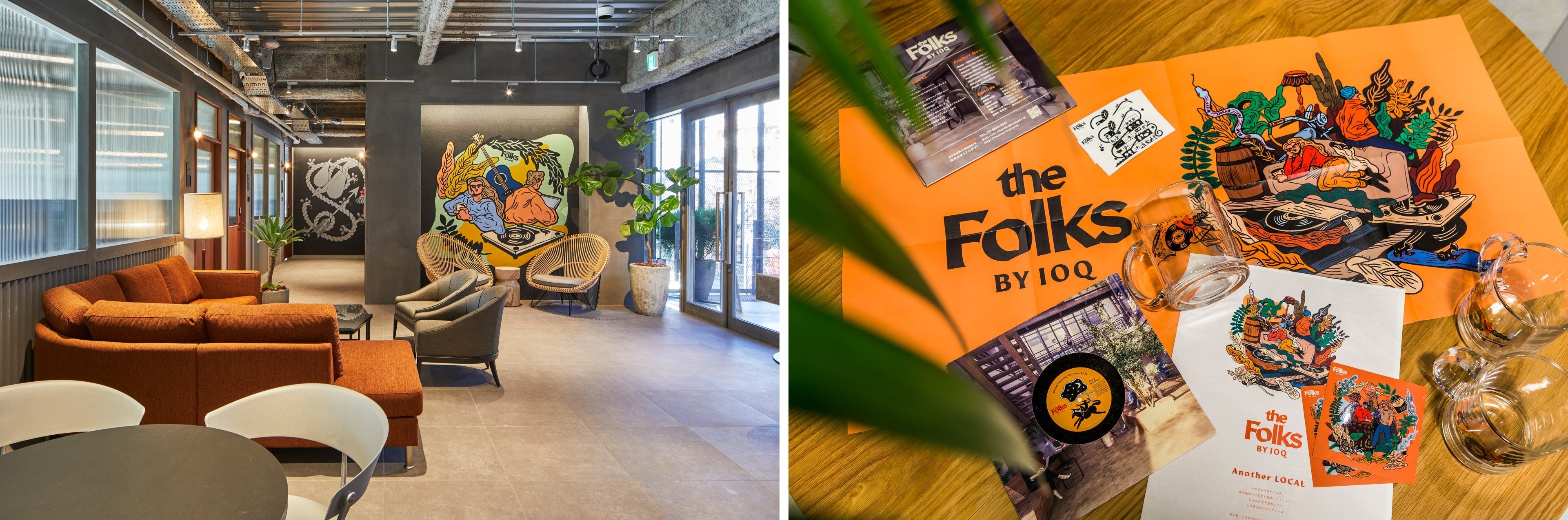 ▲the Folks BY IOQ アートワーク／及川真雪・カワグチタクヤ