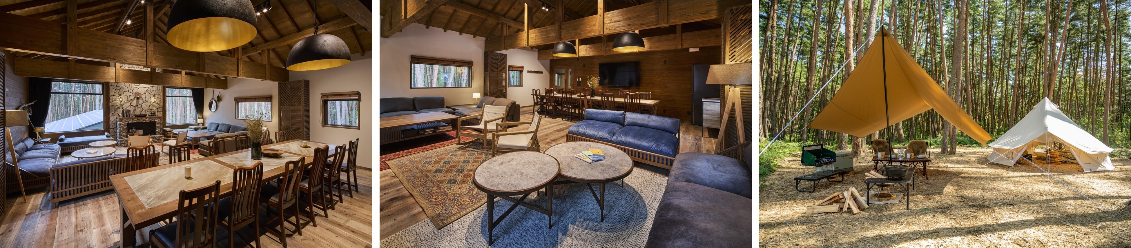 ▲キャンプサイト付ワーケーション施設neu.Room