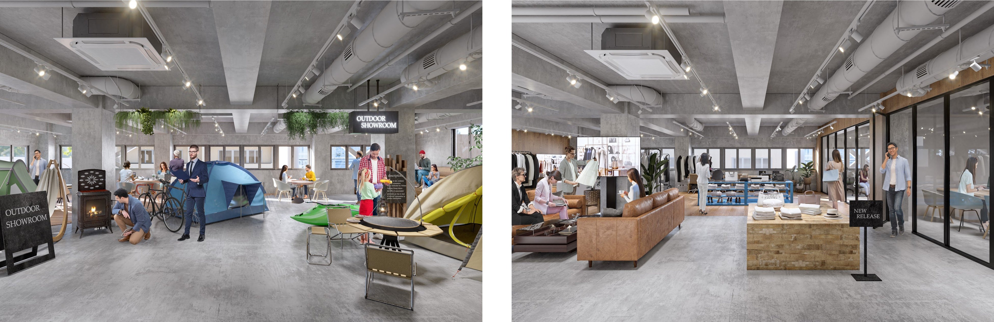 ▲ショールームイメージ ／ 事務所兼ショールームイメージ