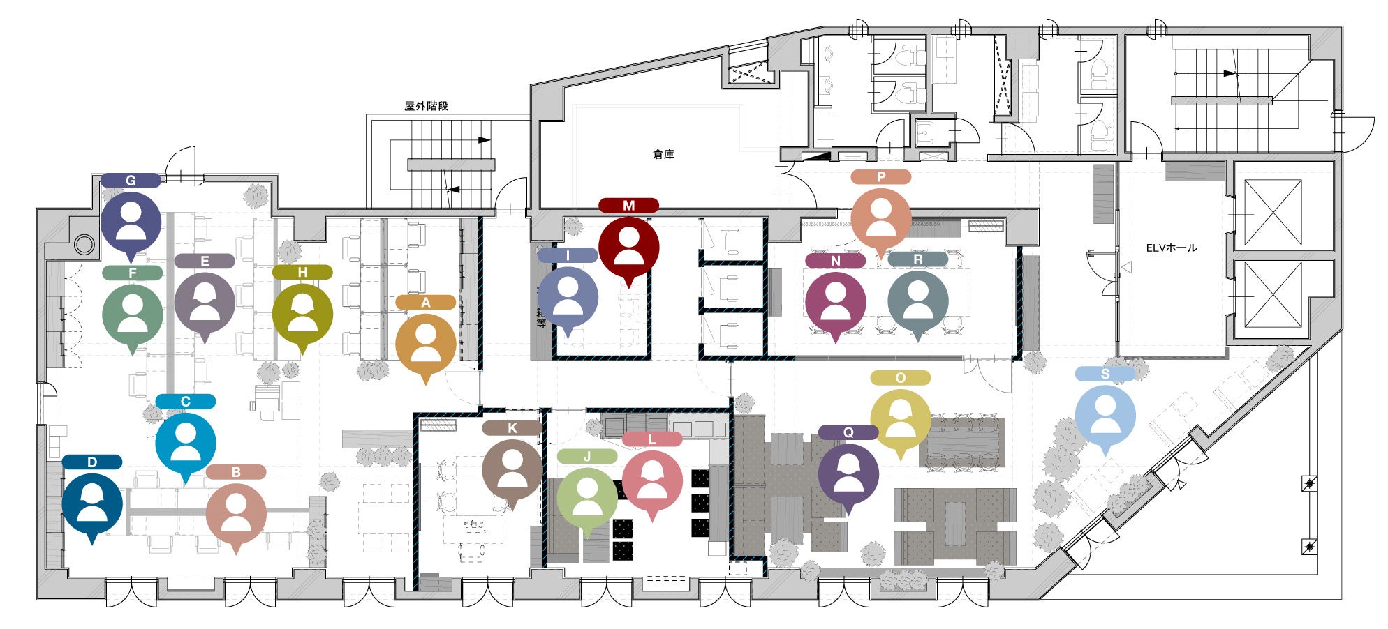 ▲hackke™位置情報検出画面イメージ