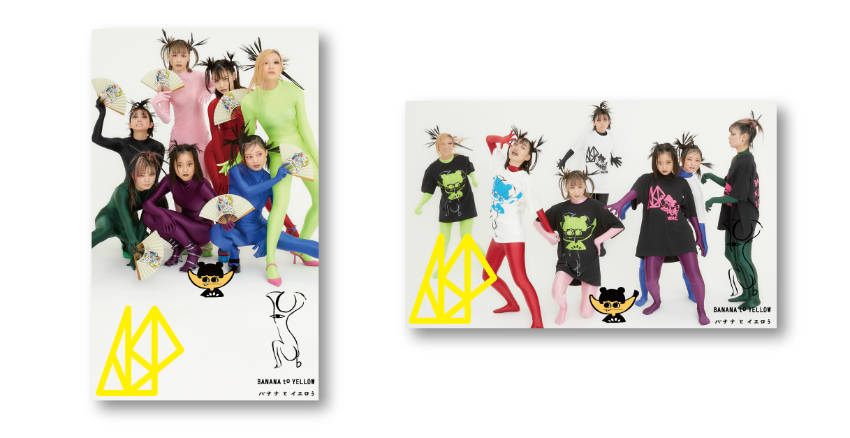 左：オリジナルステッカーA　右：オリジナルステッカーB